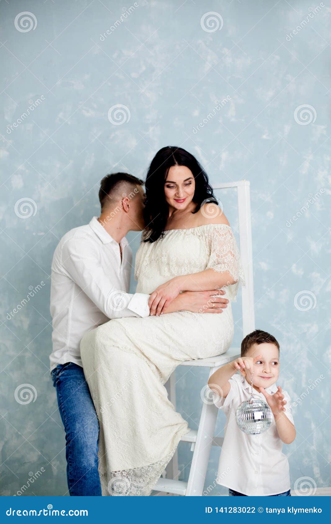 Love lives together. Loving caring husband going to kiss wife in cheek have  good relationships pose for family portrait against brown background. Old  couple pose indoor. Happy romantic mature woman Stock Photo |