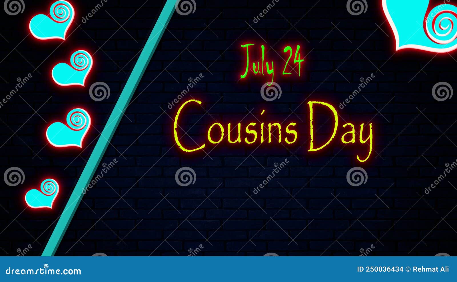 Happy Cousins Day, July 24. Calendar of July Month on Workplace ...