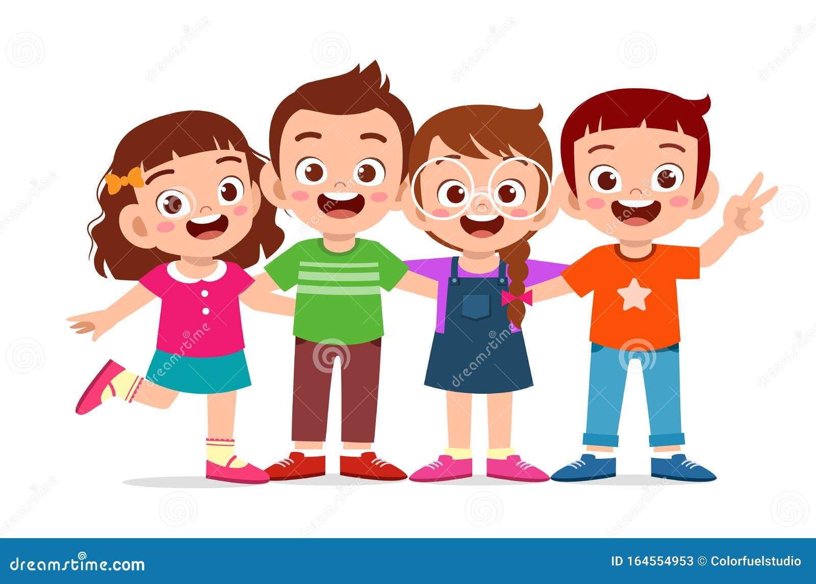 Kids Friendship Stock Illustrations – 35,652 Kids Friendship Stock  Illustrations, Vectors & Clipart - Dreamstime
