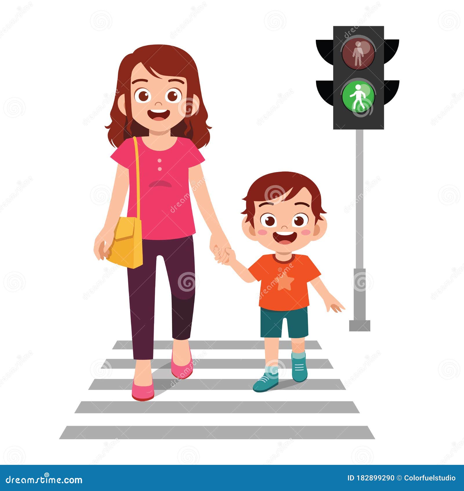 Crossing The Road Clipart