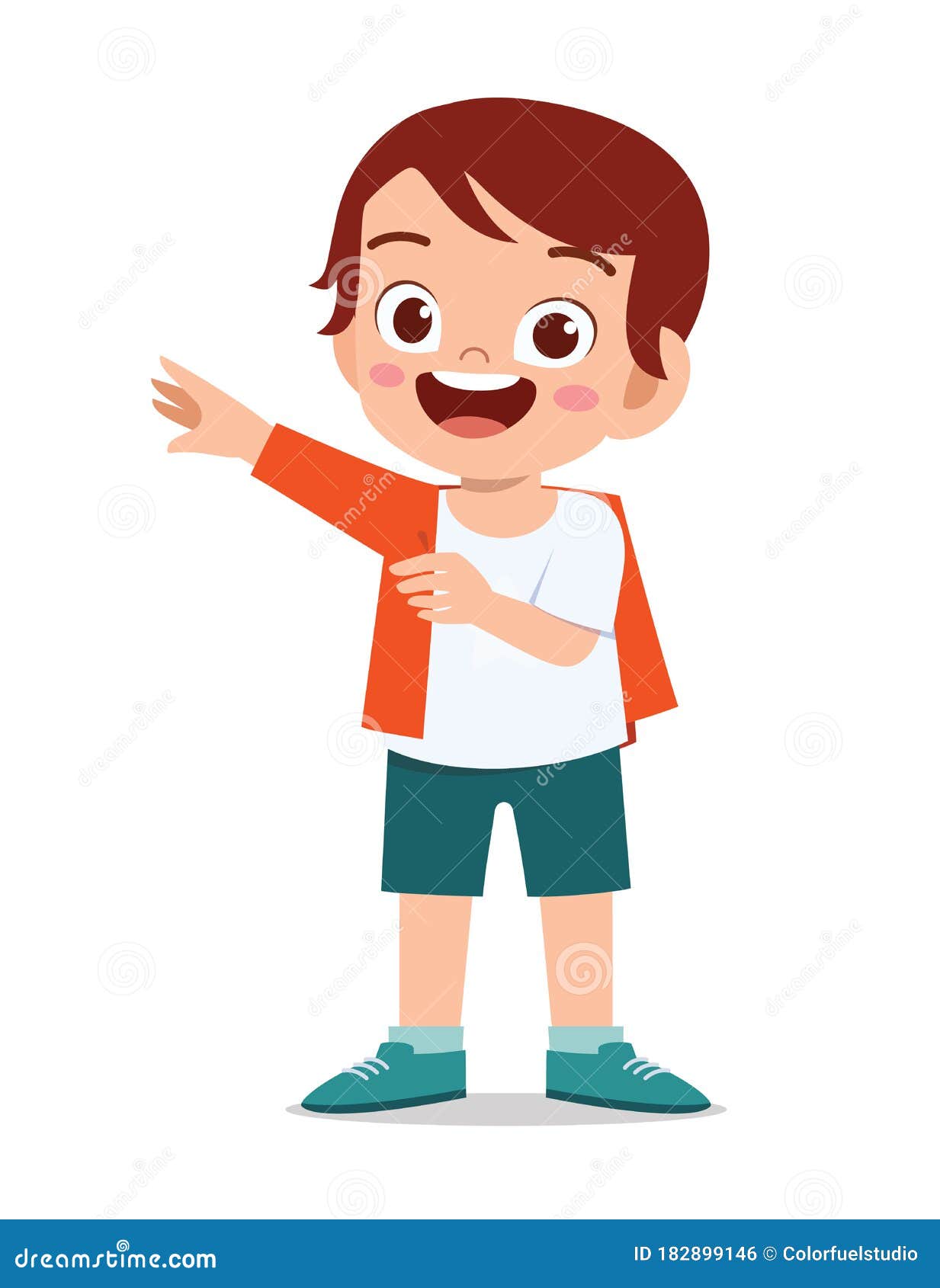 Boy Putting On Clothes Clipart