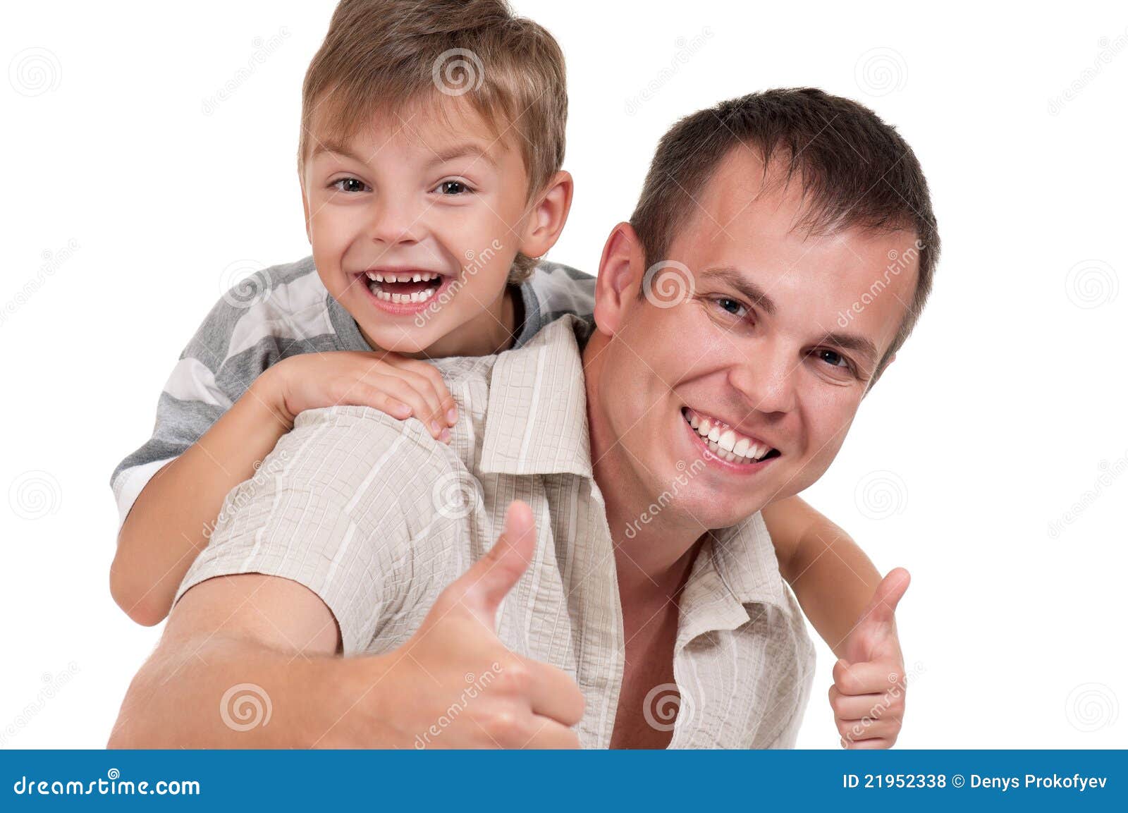 Happy dad and son stock photo. Image of family, parent - 21952338