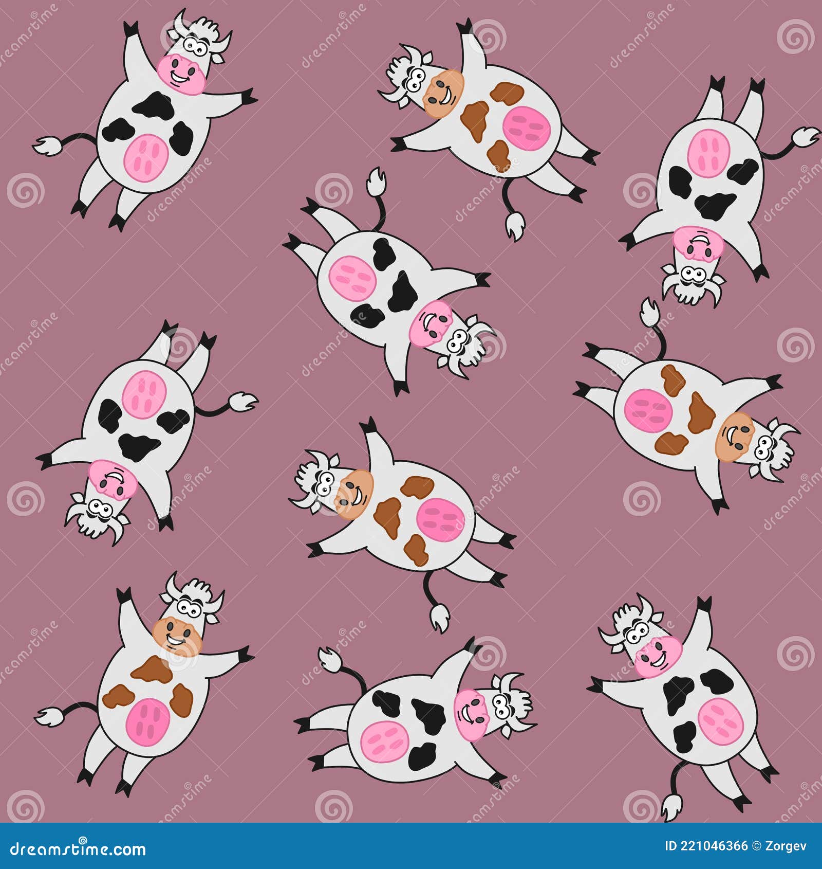 Cute Pink Cow Print Wrapping Paper