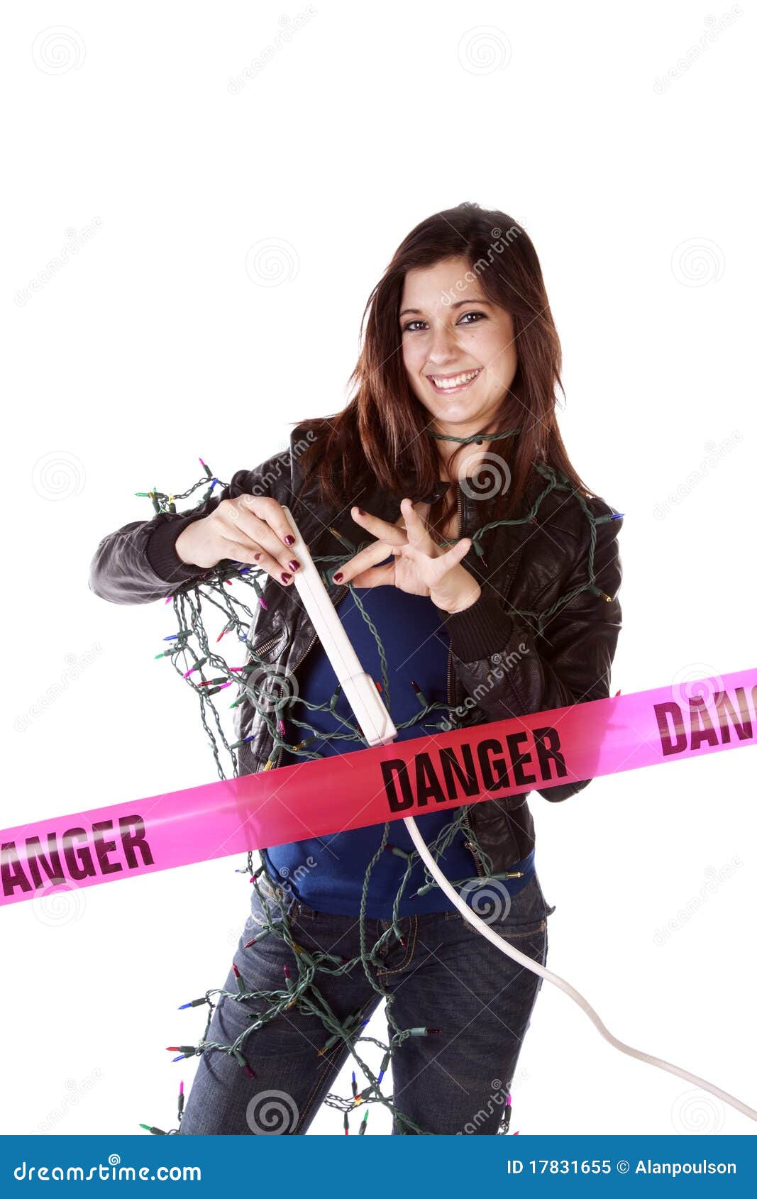 Happy danger lights stock image. Image of black, model 17831655