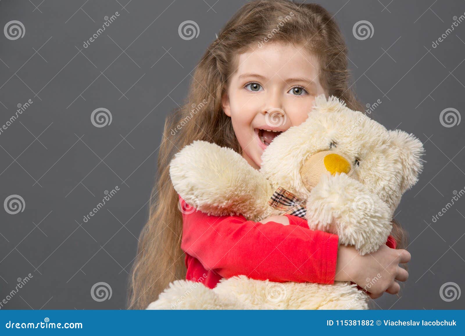 Happy Delighted Girl Feeling Excited Stock Photo - Image of face ...