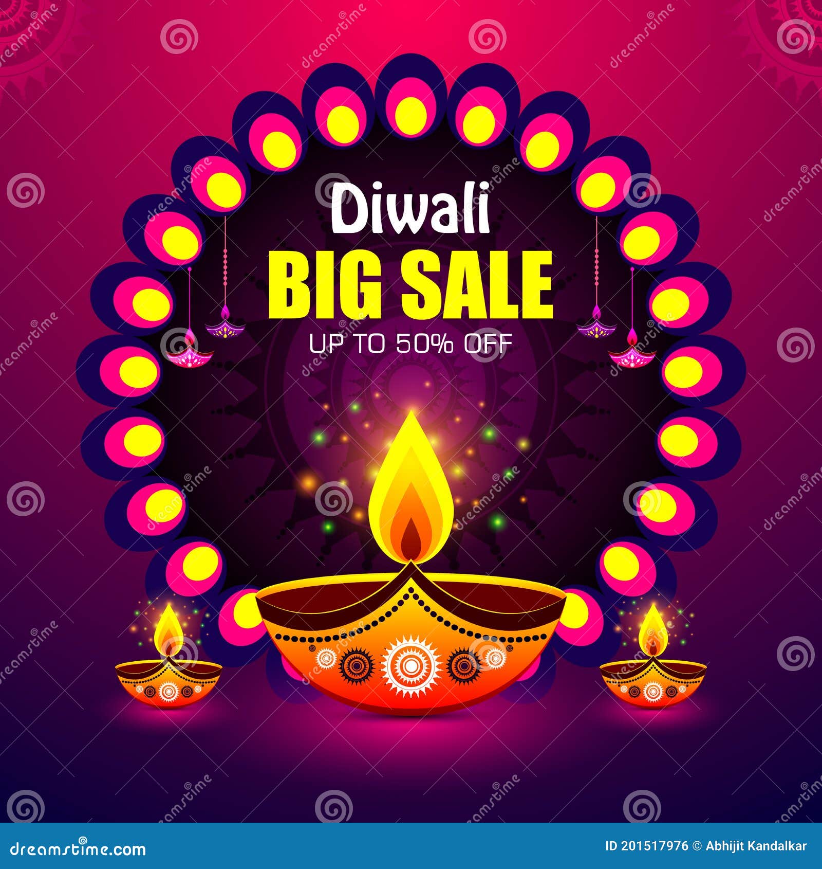 Happy diwali celebration background top view of banner design posters for  the wall  posters yellow wallpaper vector  myloviewcom