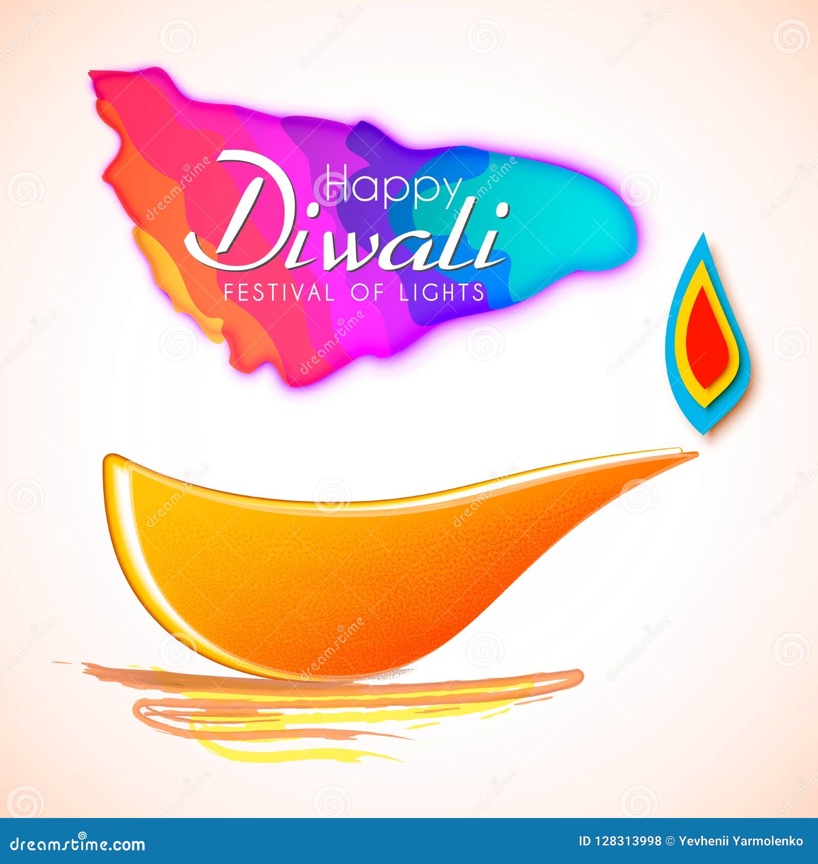 Happy Diwali Hindu Festival Banner Burning Diya Illustration Background For Light Festival Of India Diwali hindu Diwali festival of lights Happy diwali