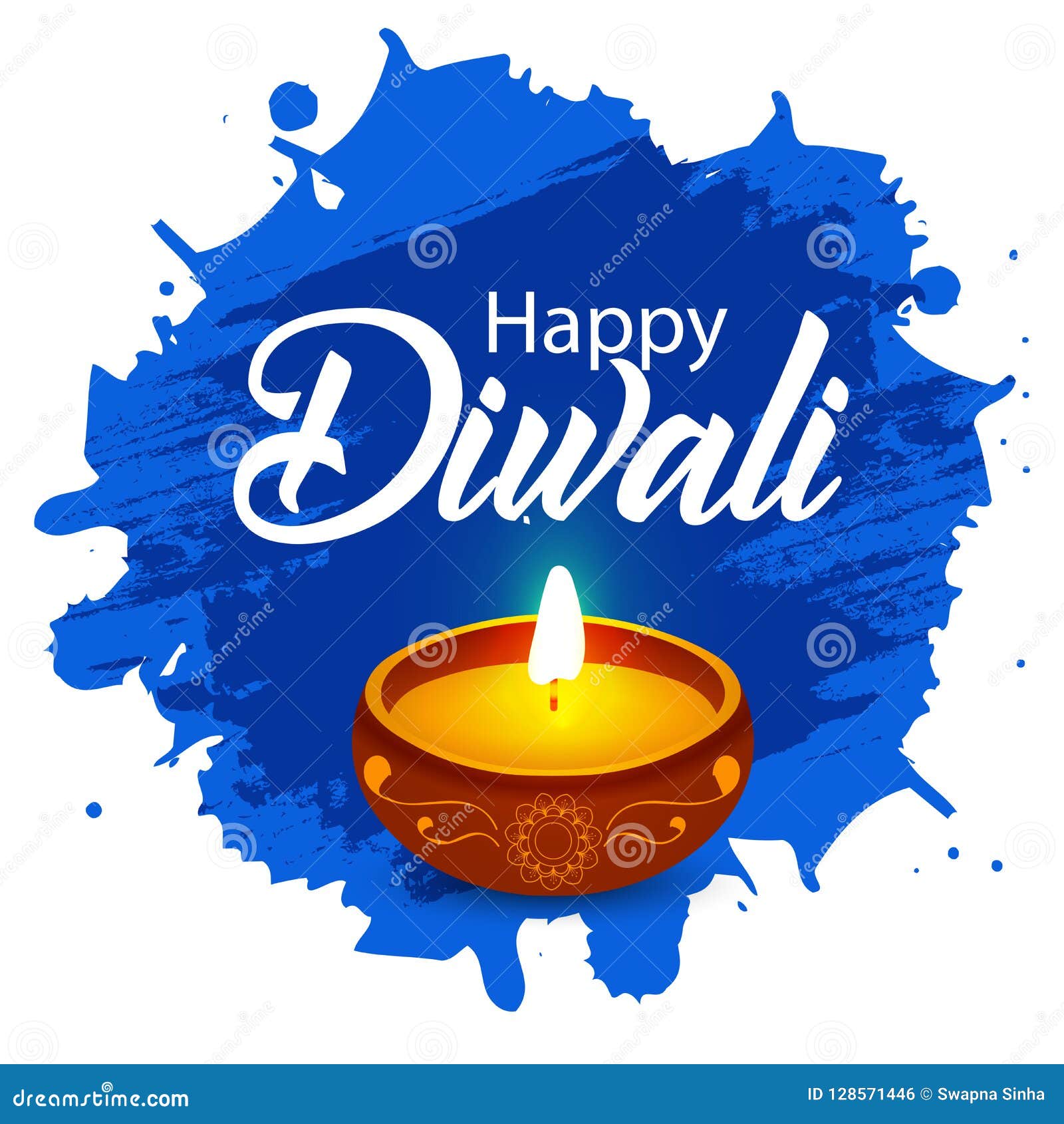 Happy Diwali Poster, Header, Banner or Greeting Card Design Stock Vector -  Illustration of culture, hinduism: 128571446