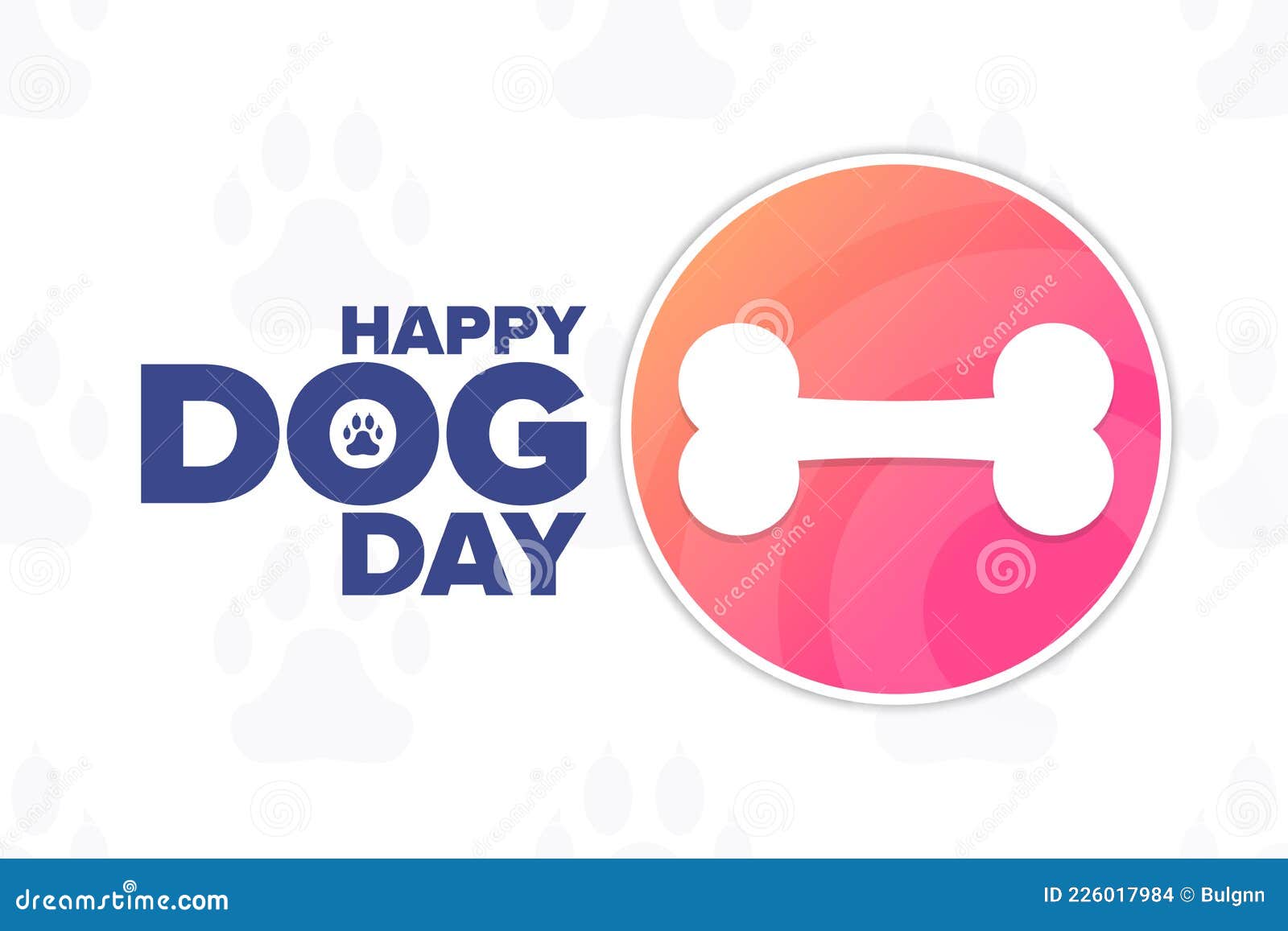 Happy Dog Day. Holiday Concept. Template for Background, Banner, Card