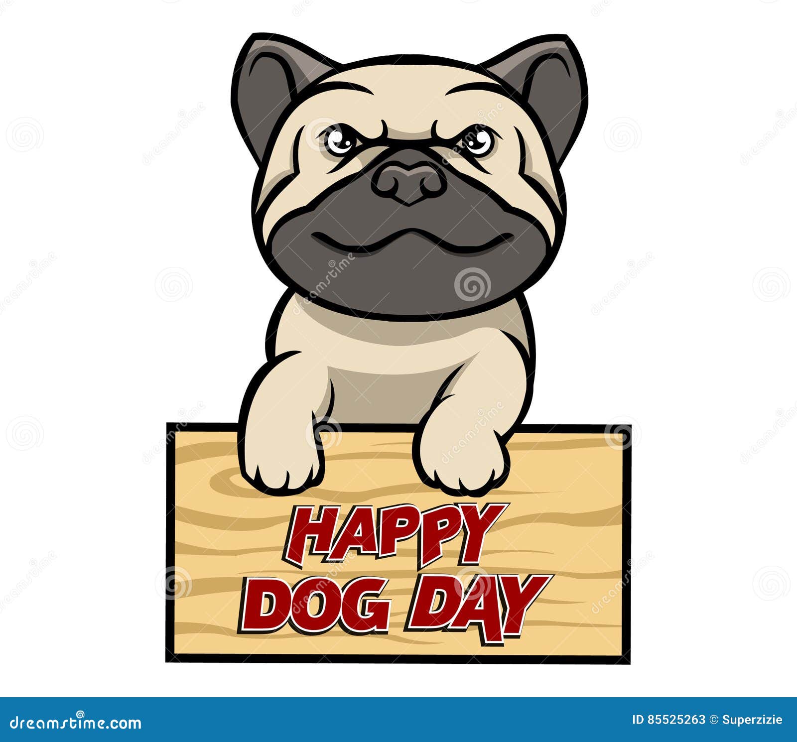 Happy Dog Day stock vector 