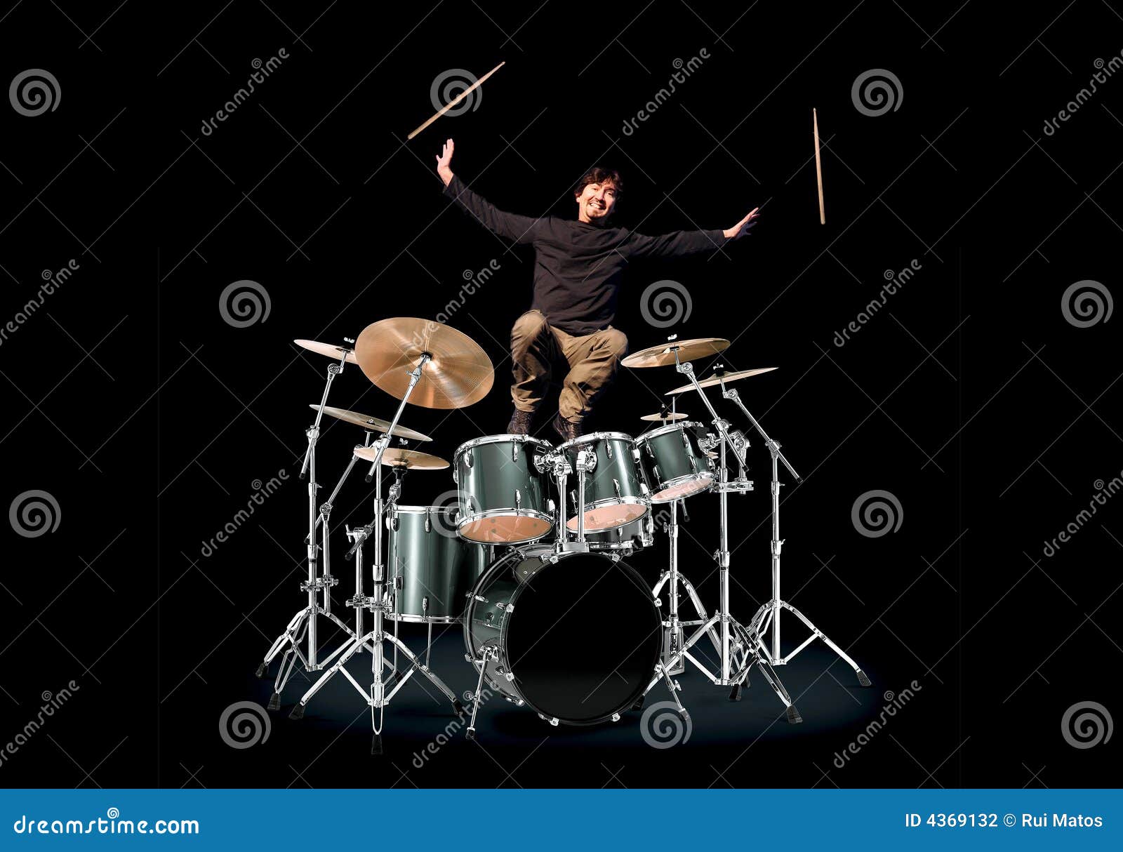 happy drummer