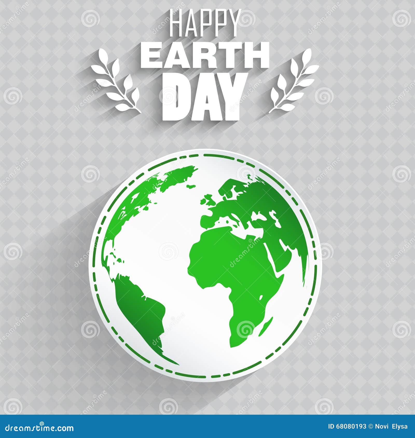 Happy Earth Day background stock vector. Illustration of april - 68080193