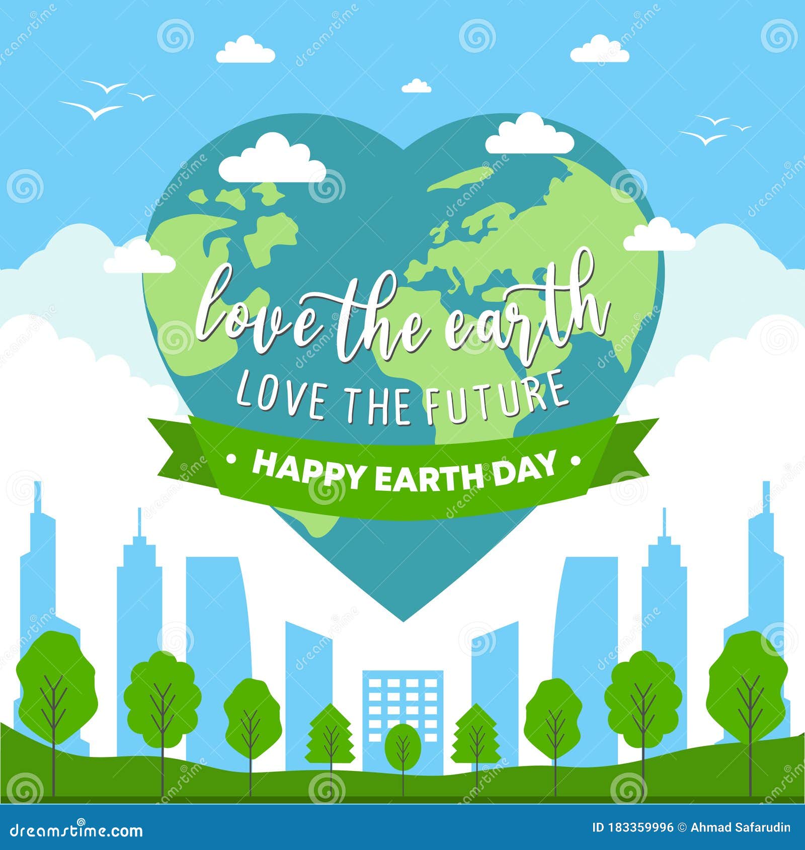 Happy Earth Day Celebration Design Environment And Ecology Theme Banner Poster And Background World Map Background Vector Stock Vector Illustration Of Business Holiday 183359996