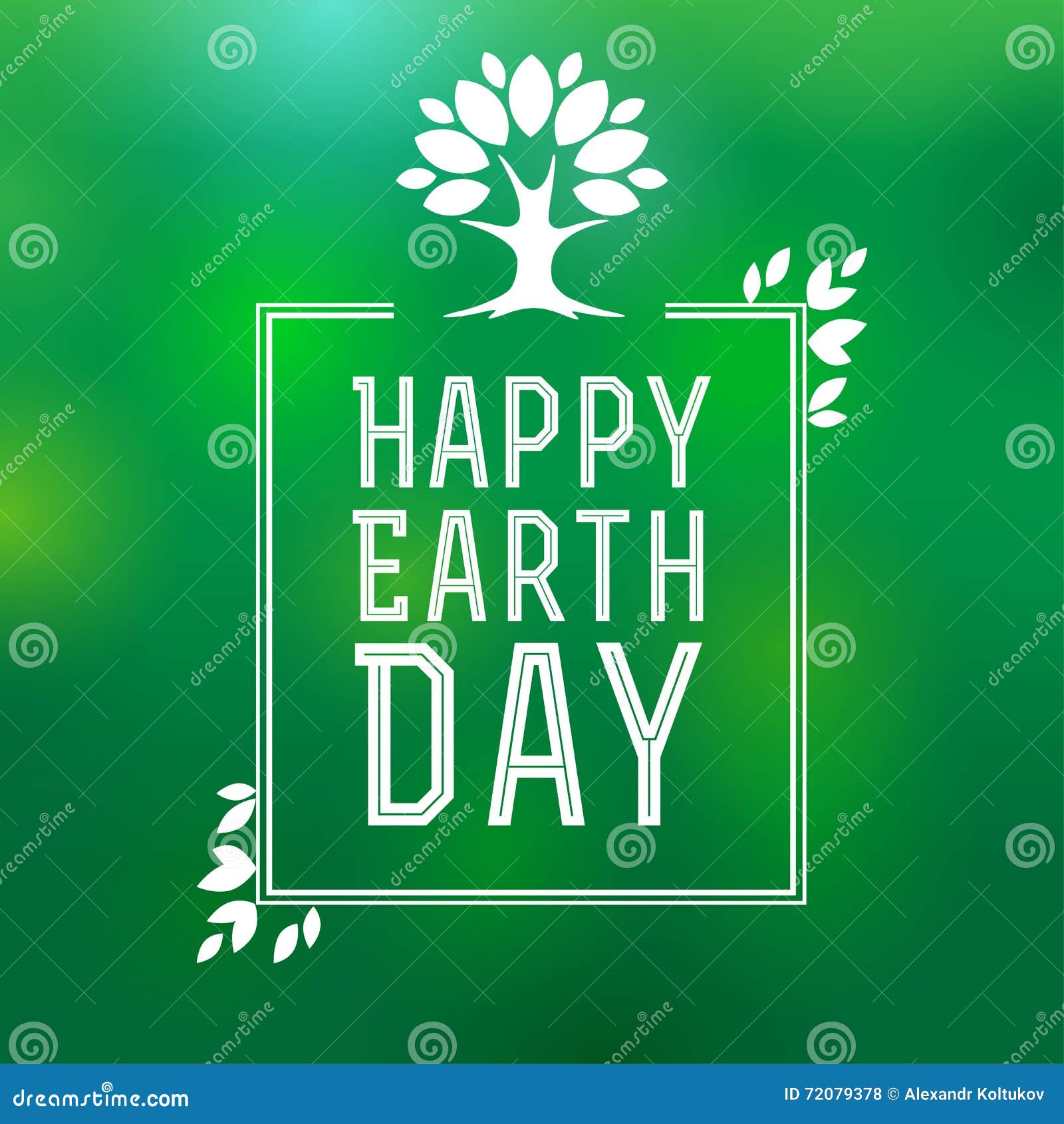 Happy Earth Day stock vector. Illustration of background 72079378
