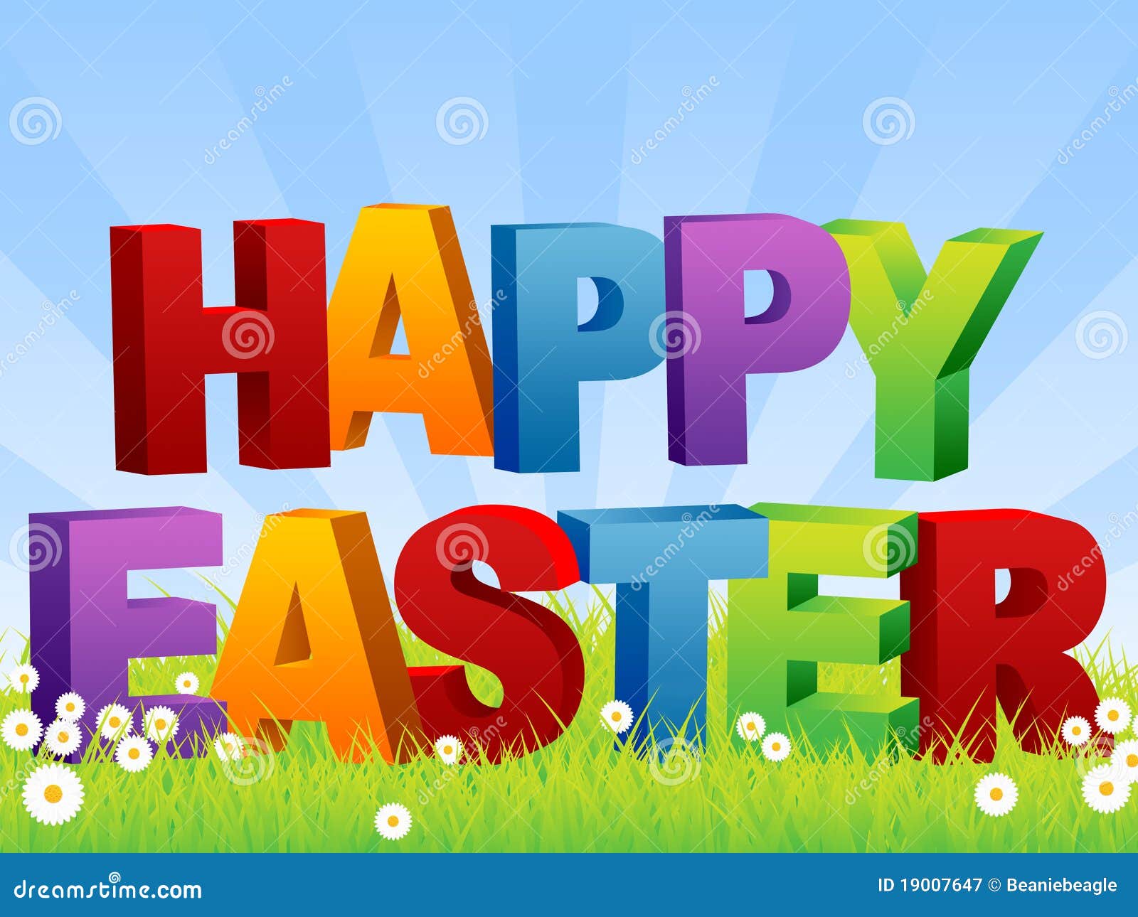 happy easter stock vector