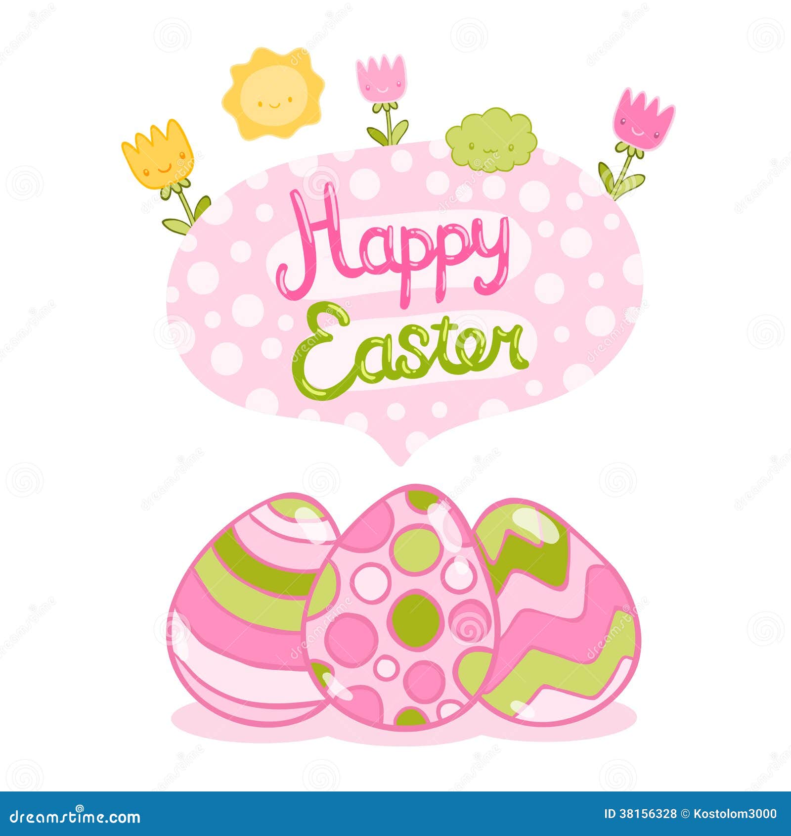 Happy Easter Background with Cartoon Cute Eggs Stock Vector - Illustration of postcard, celebration: 38156328 Happy Easter Background with Cartoon Cute Eggs Stock Vector - Illustration of postcard, celebration: 38156328