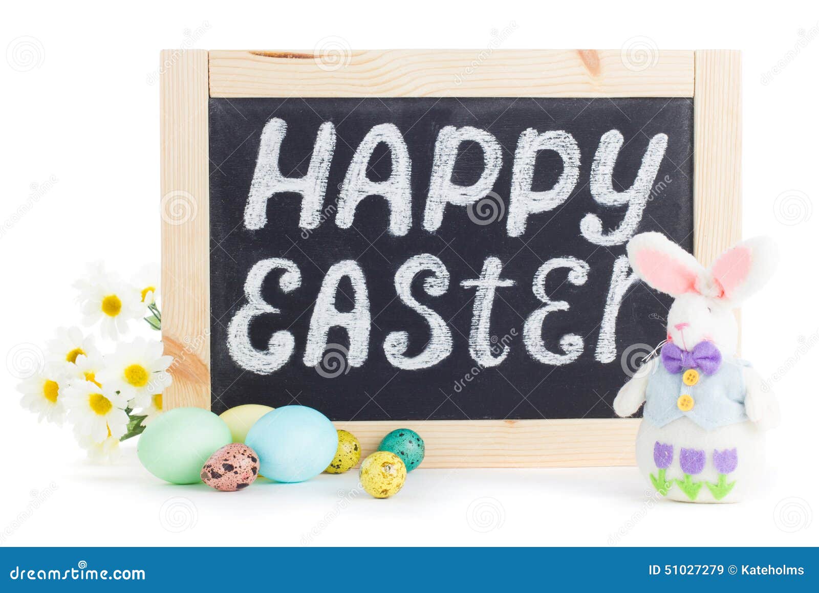 Happy Easter chalkboard stock image. Image of eggs, drawing 51027279