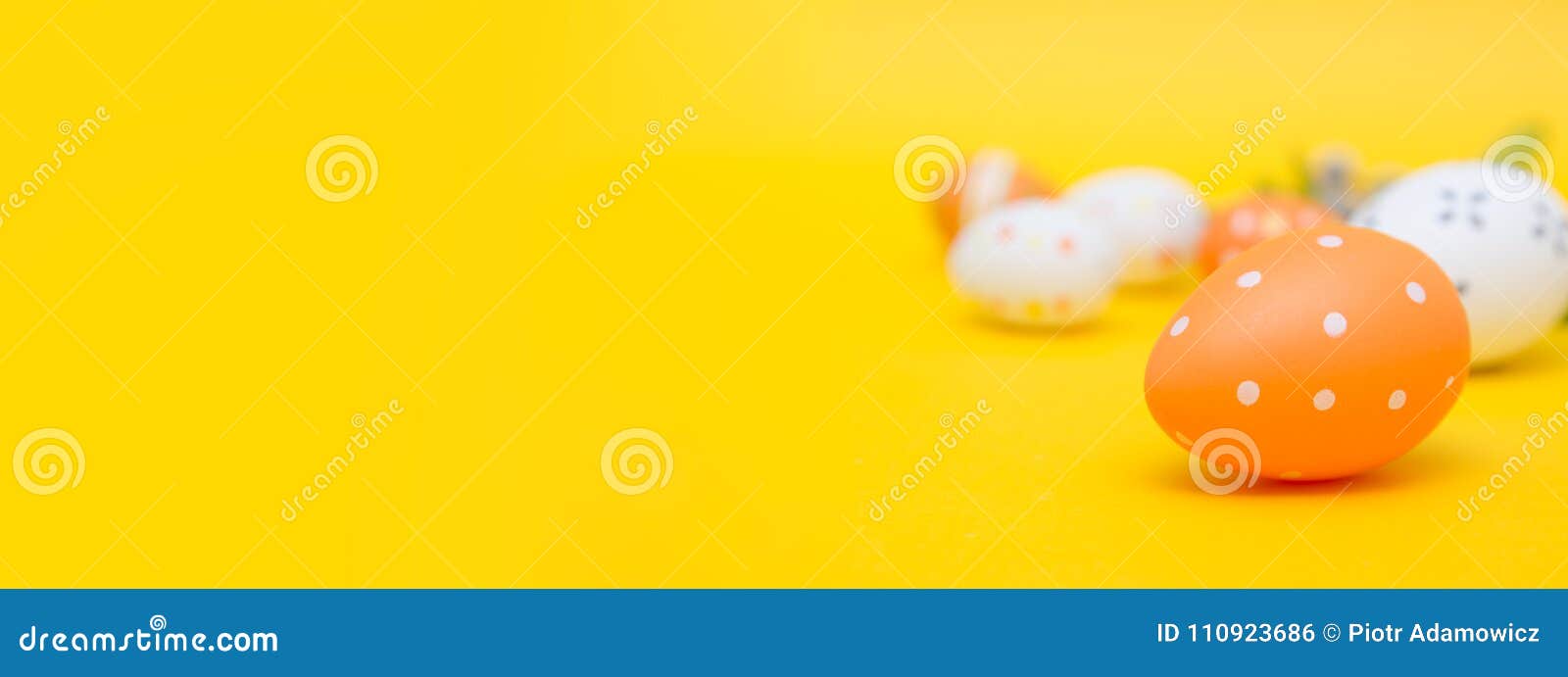 Happy Easter Decoration Background, Colorful Eggs Stock Photo Image