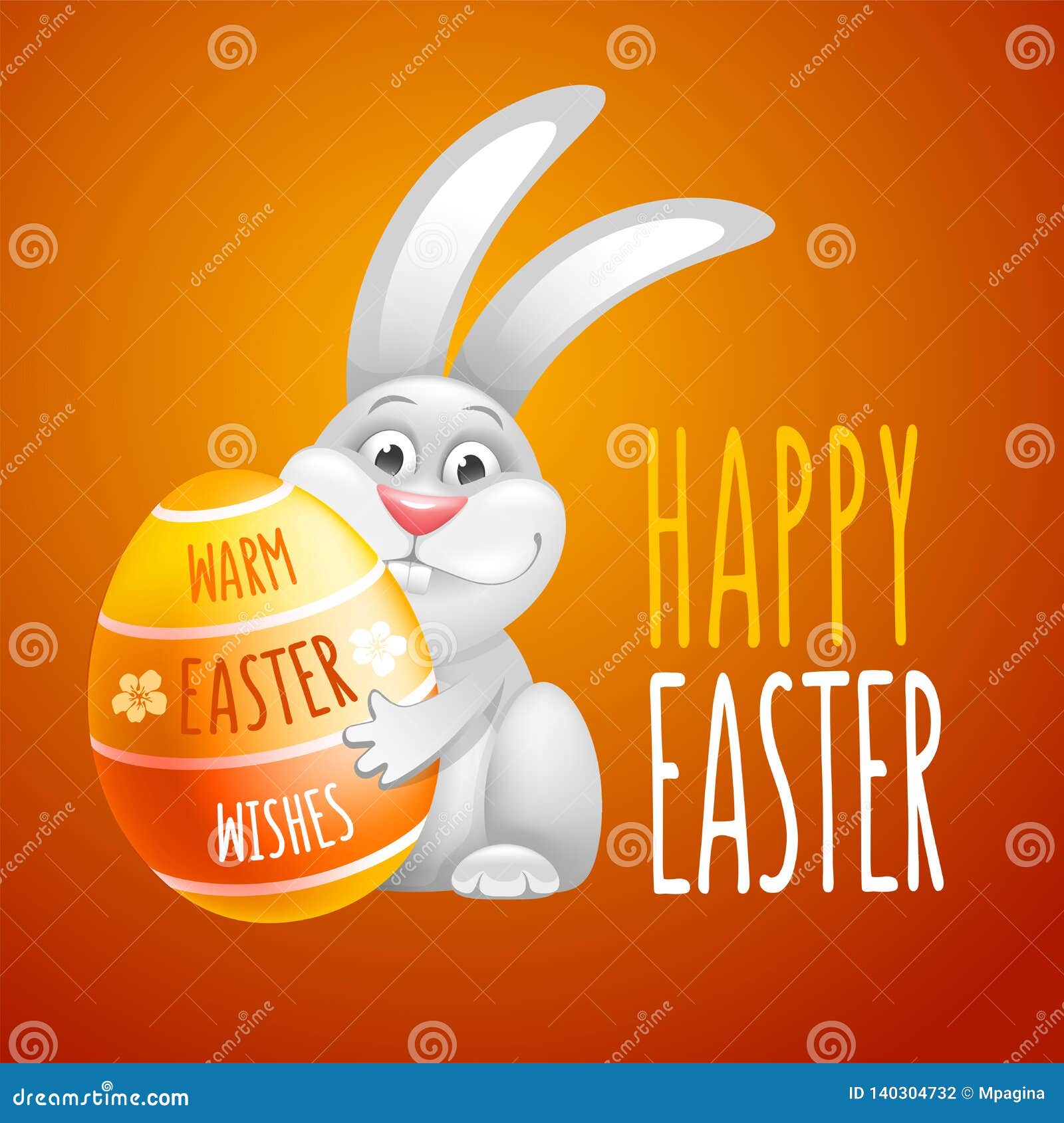 Happy Easter Greeting stock vector. Illustration of greeting - 140304732
