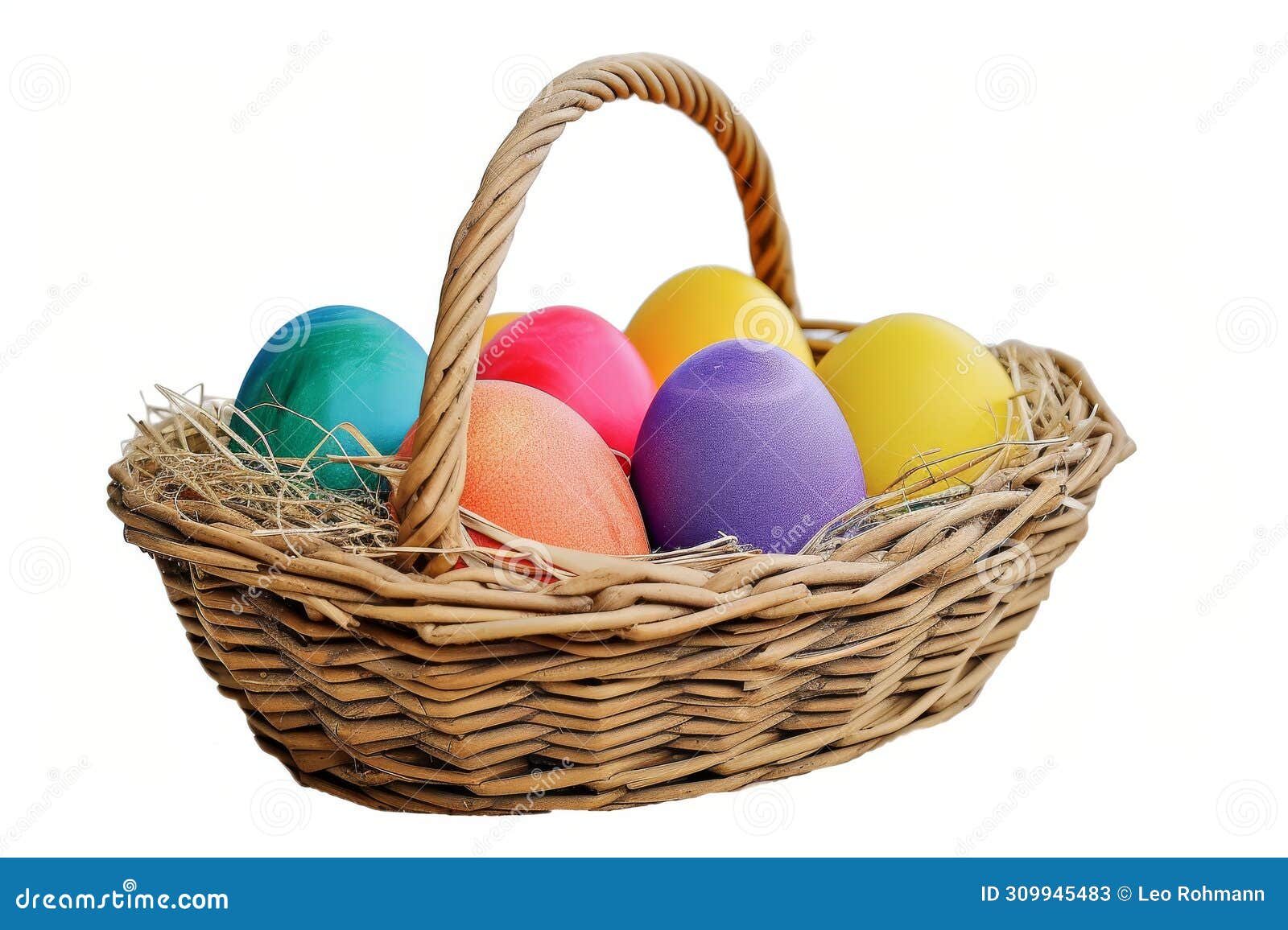 happy easter moral eggs parade basket. white colorful s bunny bouquet. cream background wallpaper