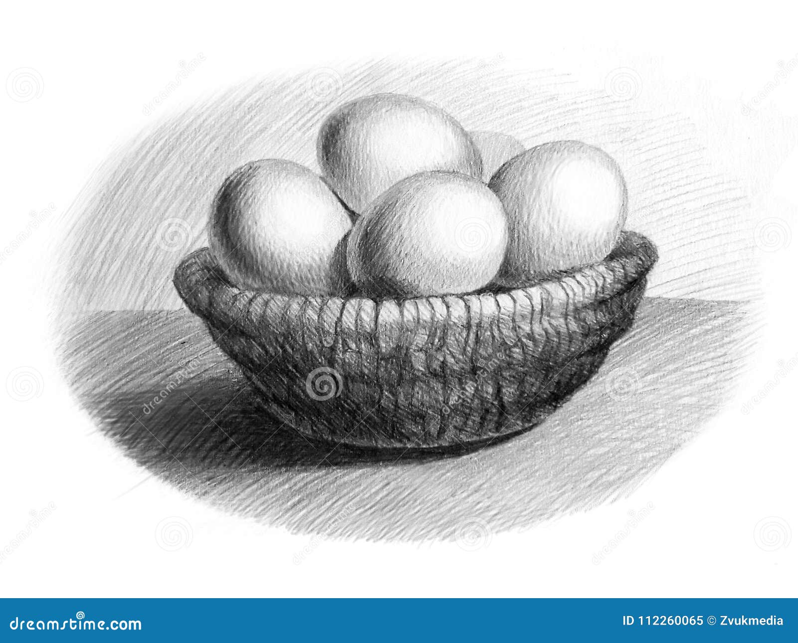 Happy Easter. Pencil Drawing Stock Illustration - Illustration of ...