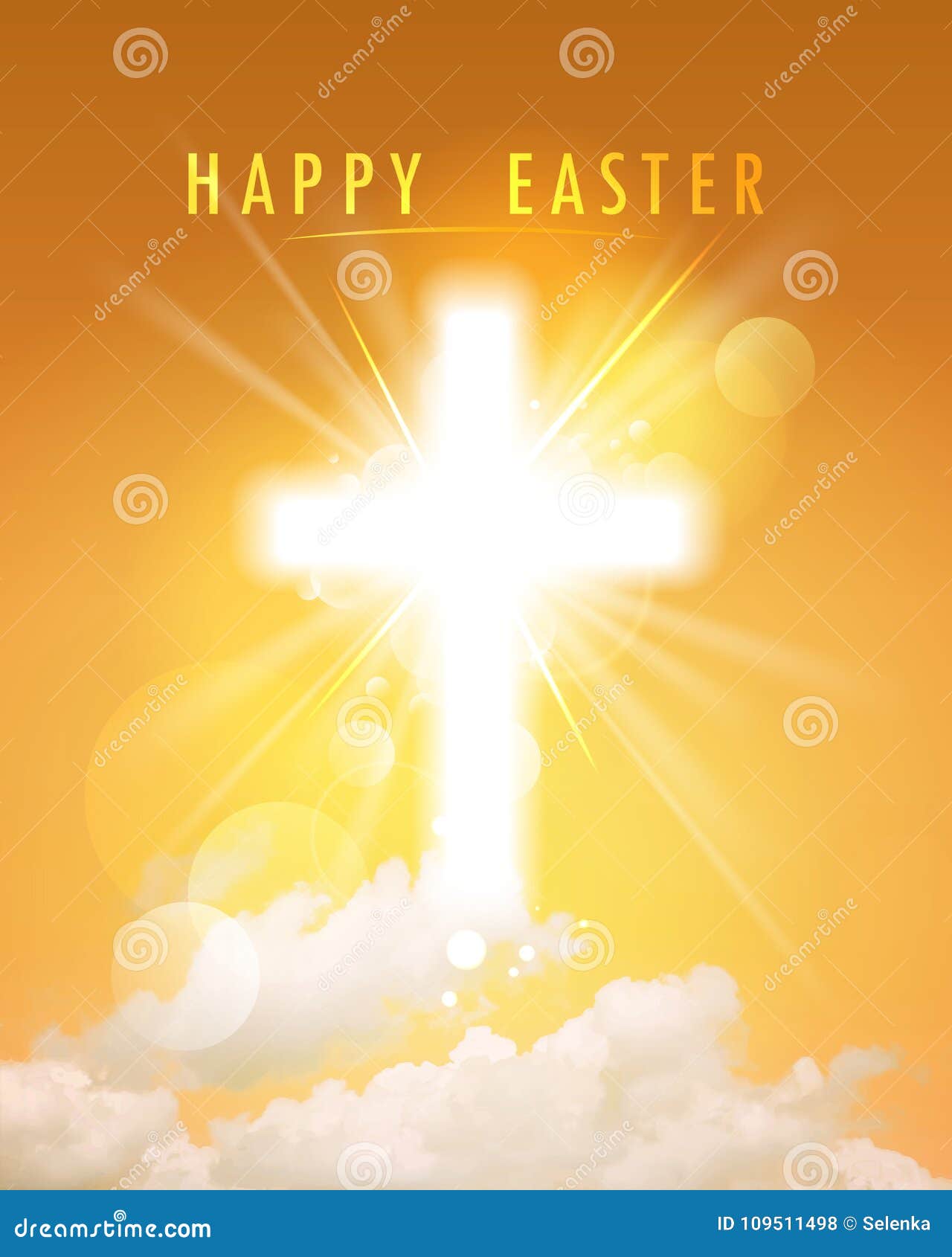 happy easter religious card