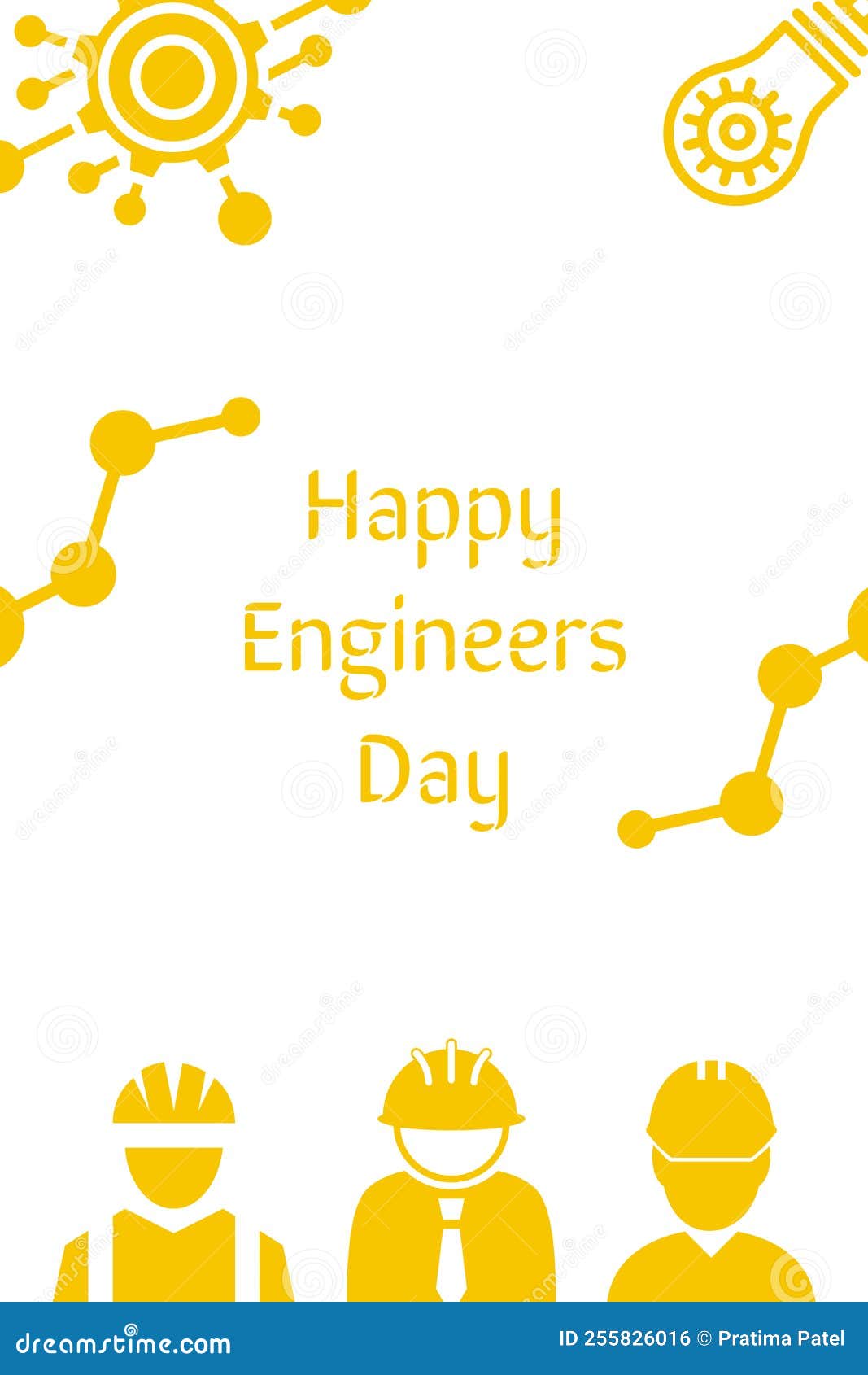 Free Vector | Engineers day background with gear wheels