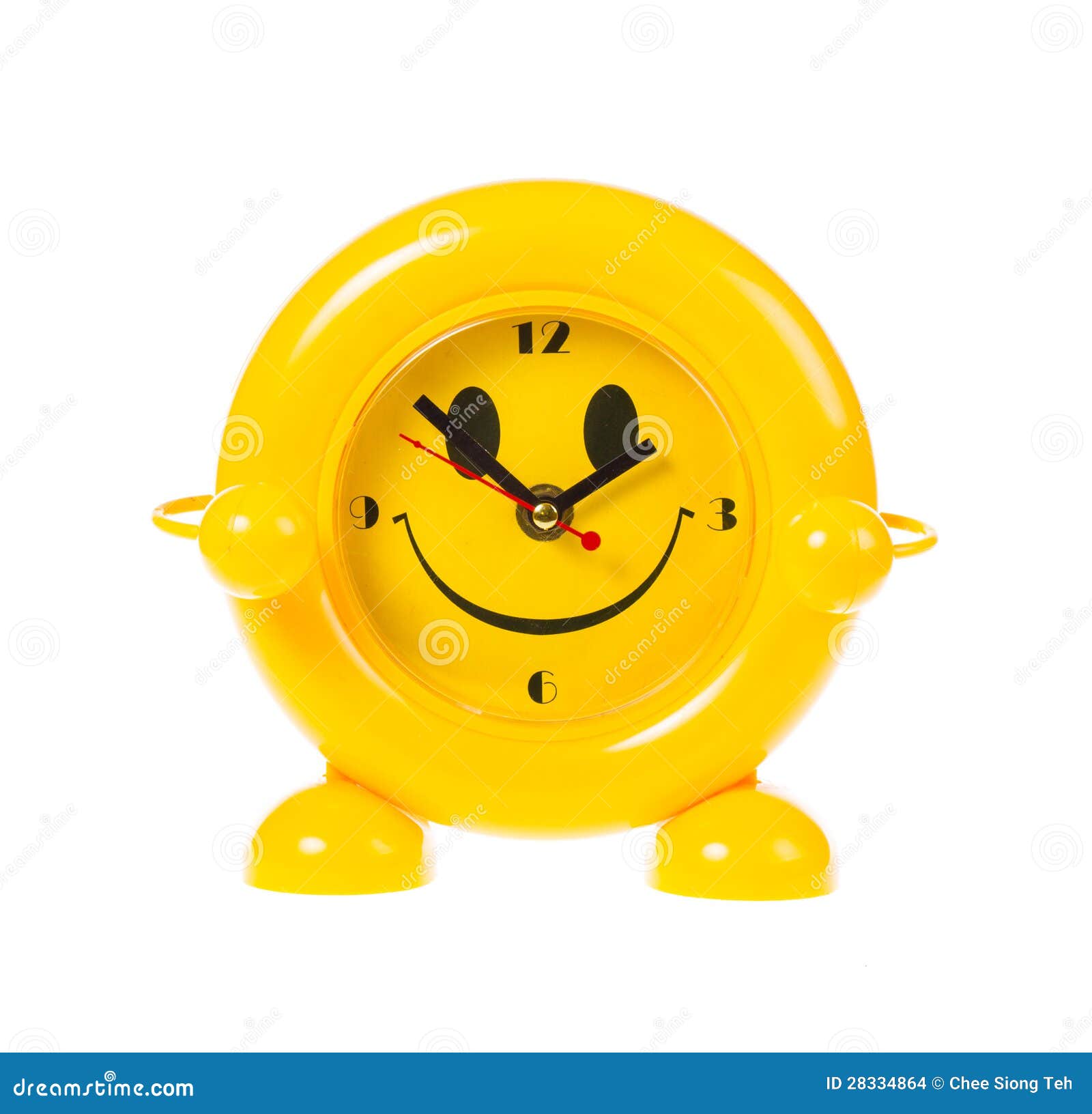 Happy face alarm clock stock photo. Image of space, face 28334864