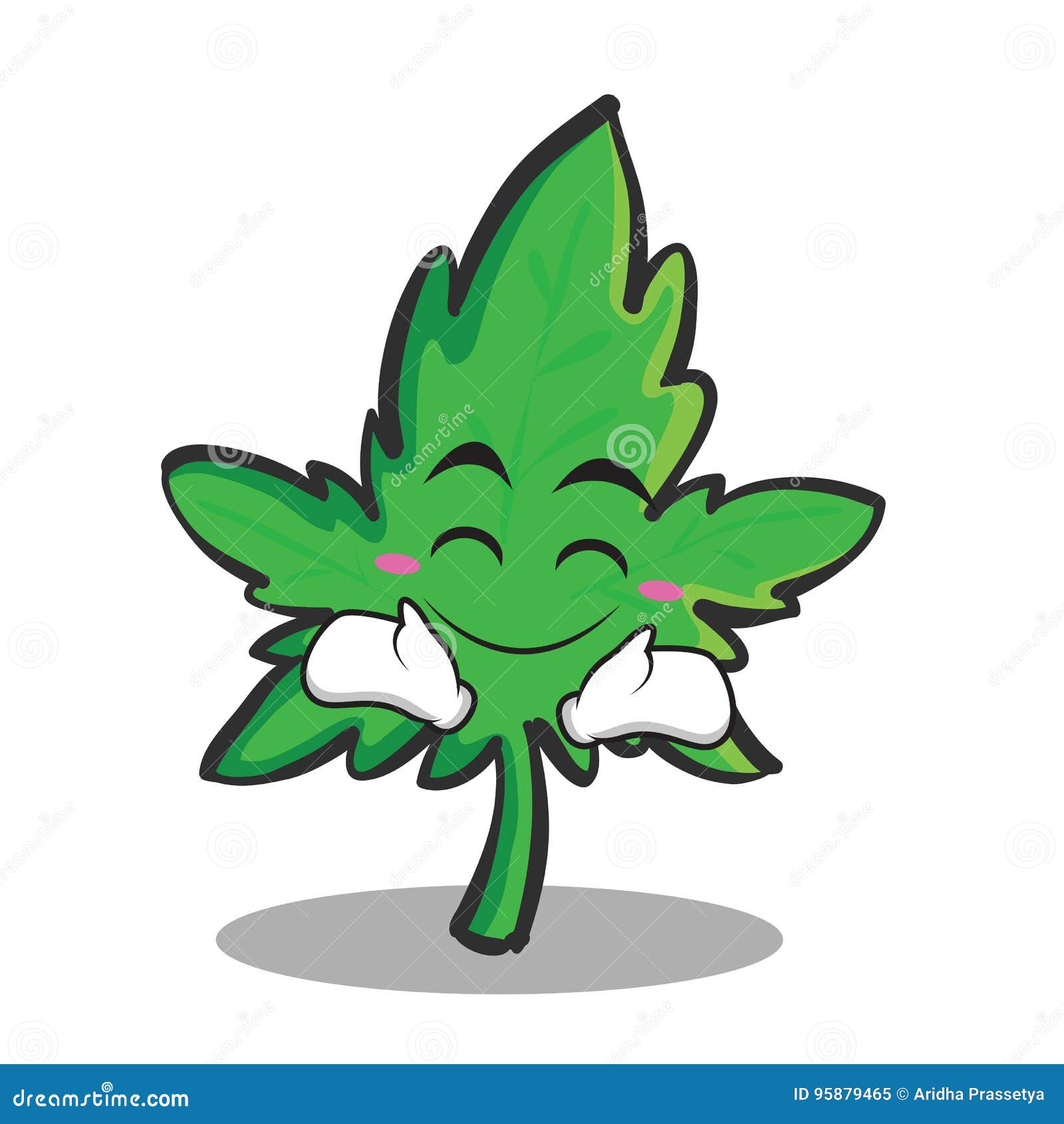 Happy Face Marijuana Character Cartoon Stock Vector - Illustration of ...