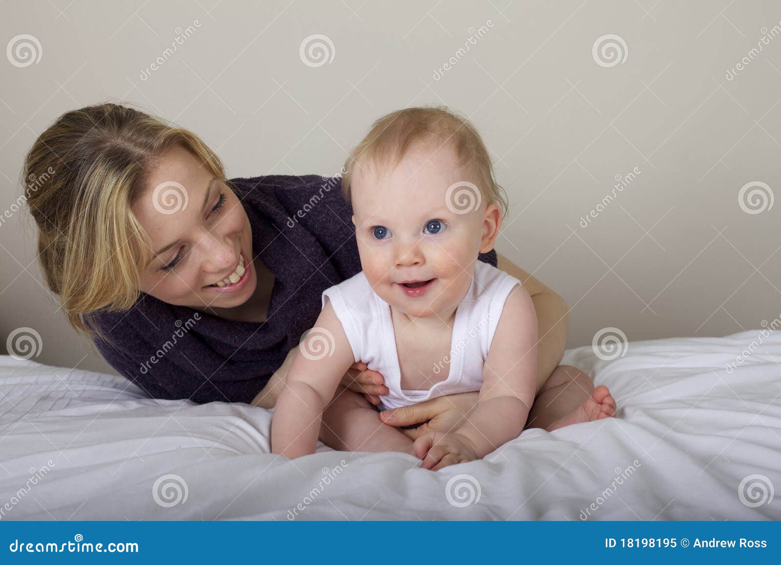 Happy families stock image. Image of mother, baby, playing - 18198195