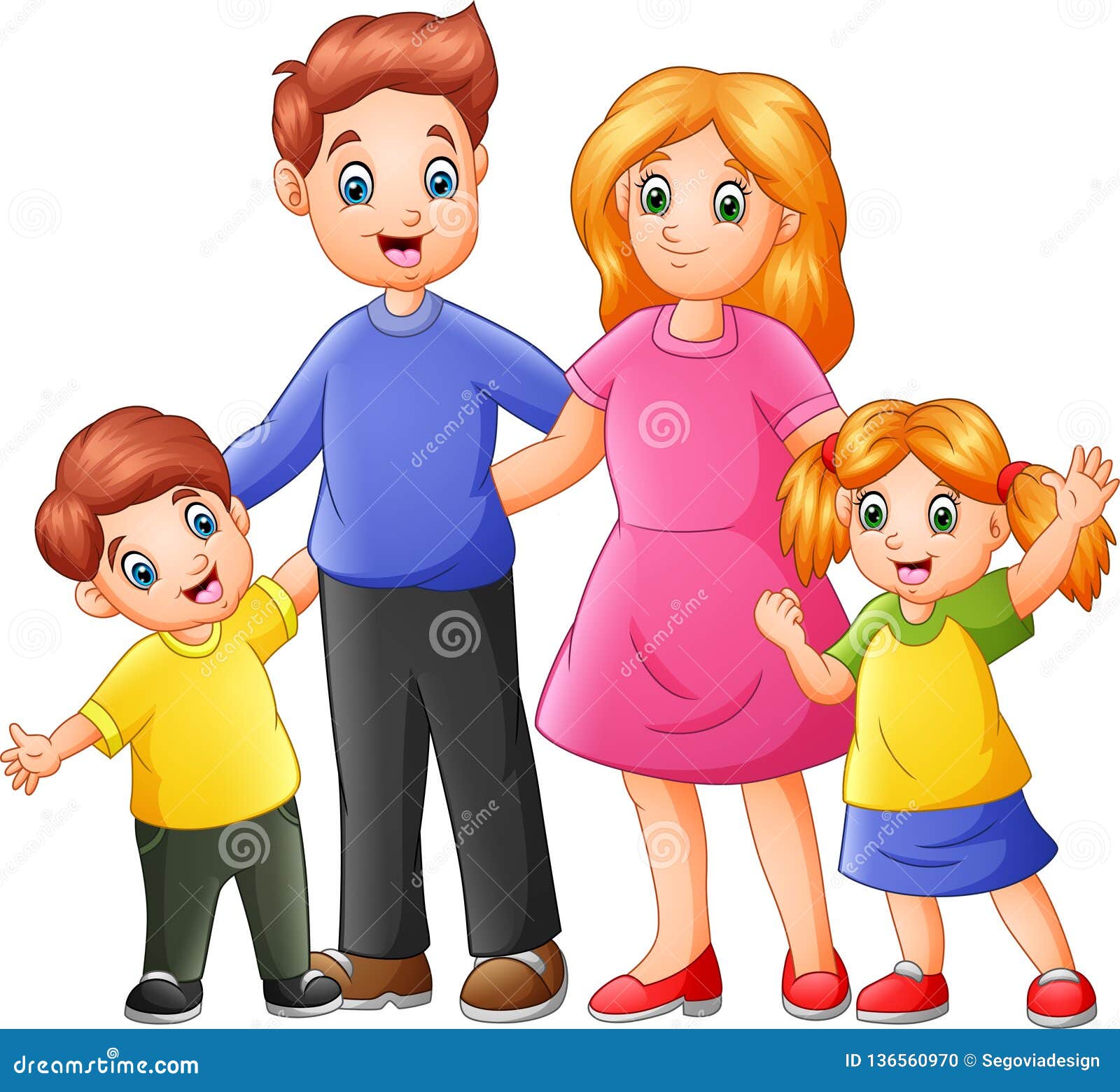 Happy family cartoon stock vector. Illustration of parent - 136560970 Happy family cartoon stock vector. Illustration of parent - 136560970