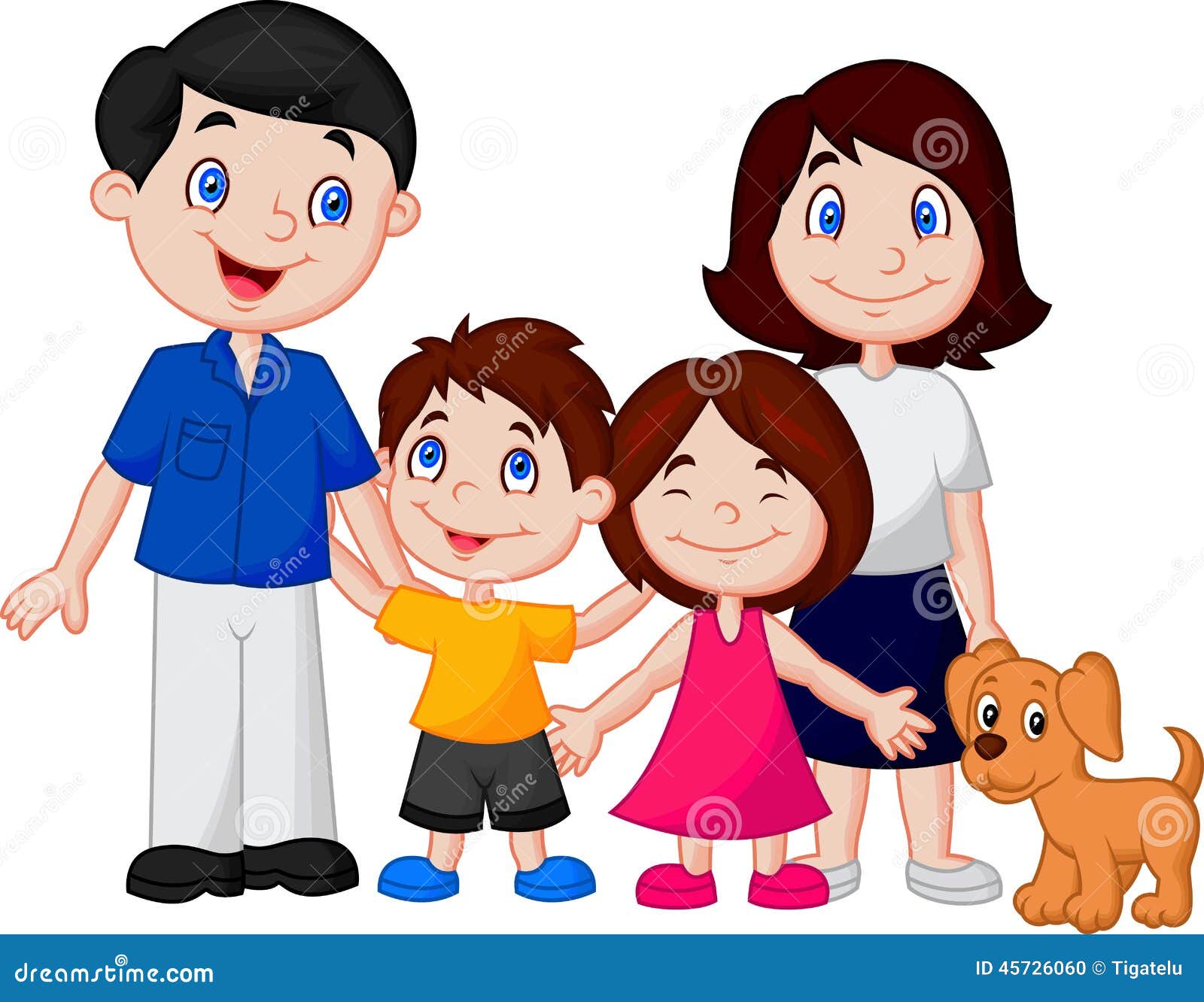 Download Happy family cartoon stock vector. Illustration of icon ...