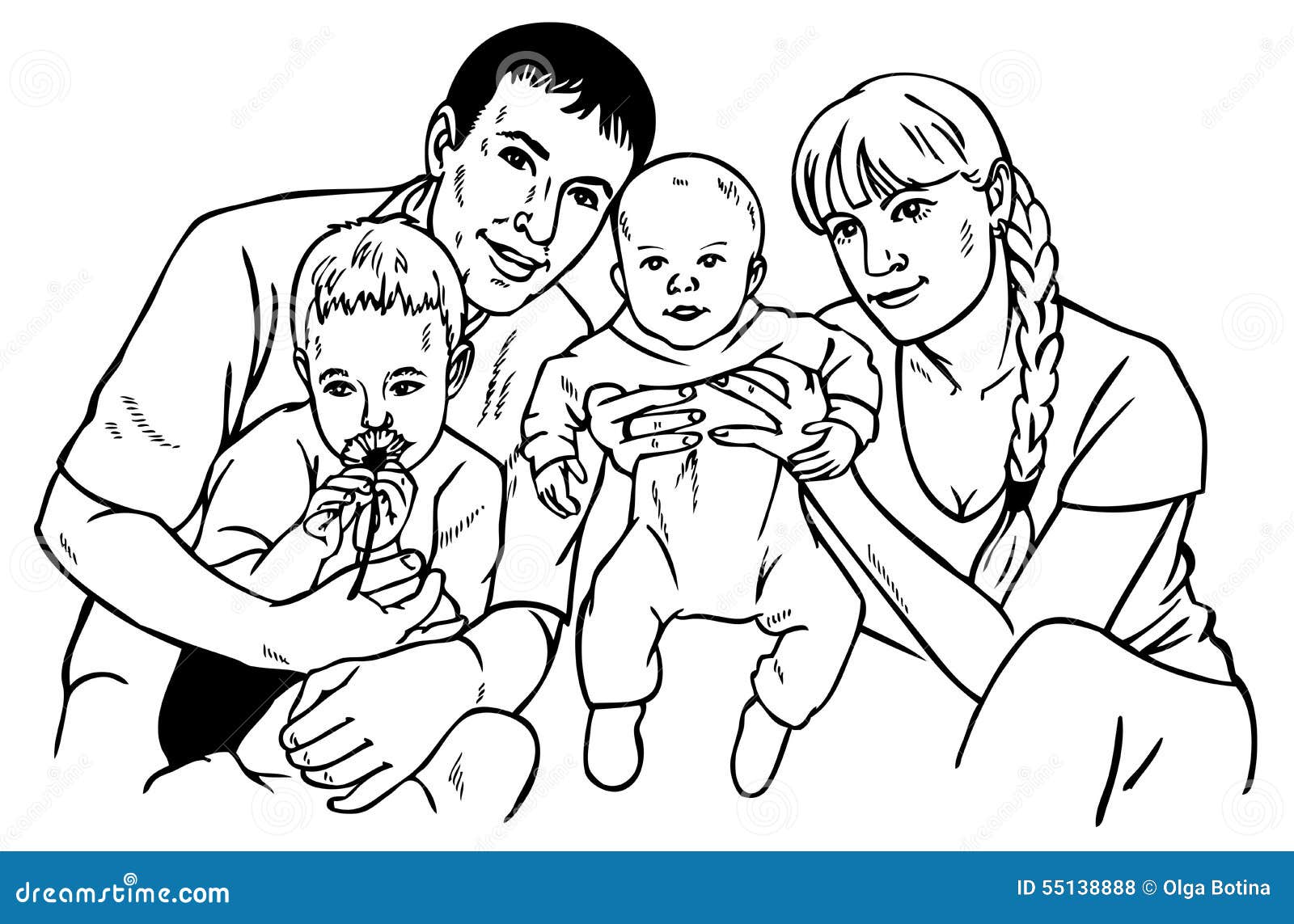 nuclear family - drawing — jan gero