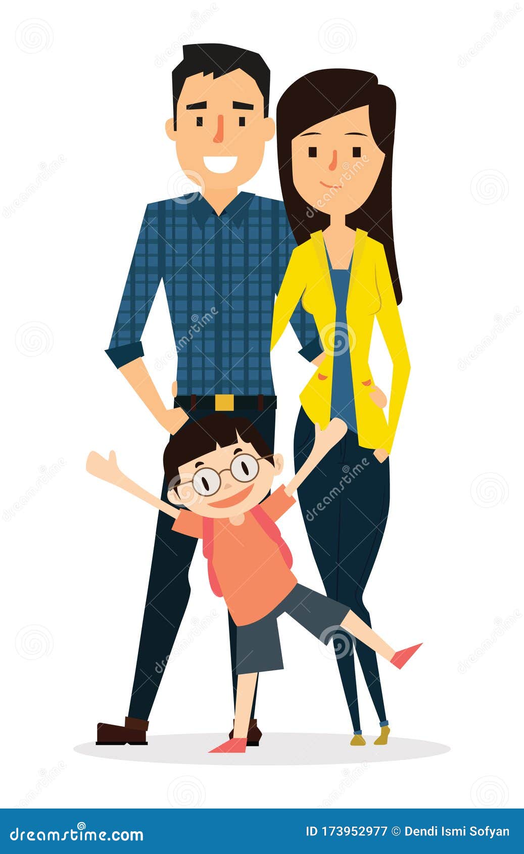 Happy Family Father Mother and Son Together Stock Illustration - Illustration of daughter, couple: 173952977 Happy Family Father Mother and Son Together Stock Illustration - Illustration of daughter, couple: 173952977