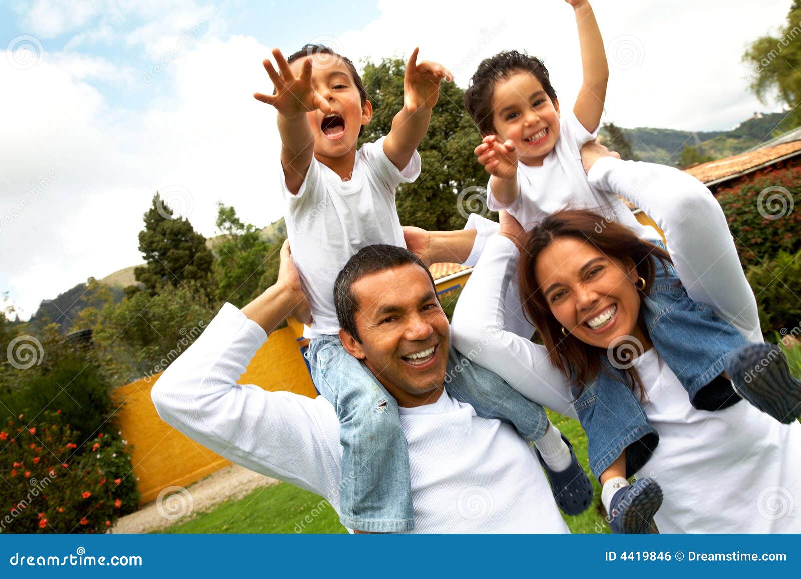 Happy Family Fun Royalty Free Stock Image - Image: 4419846