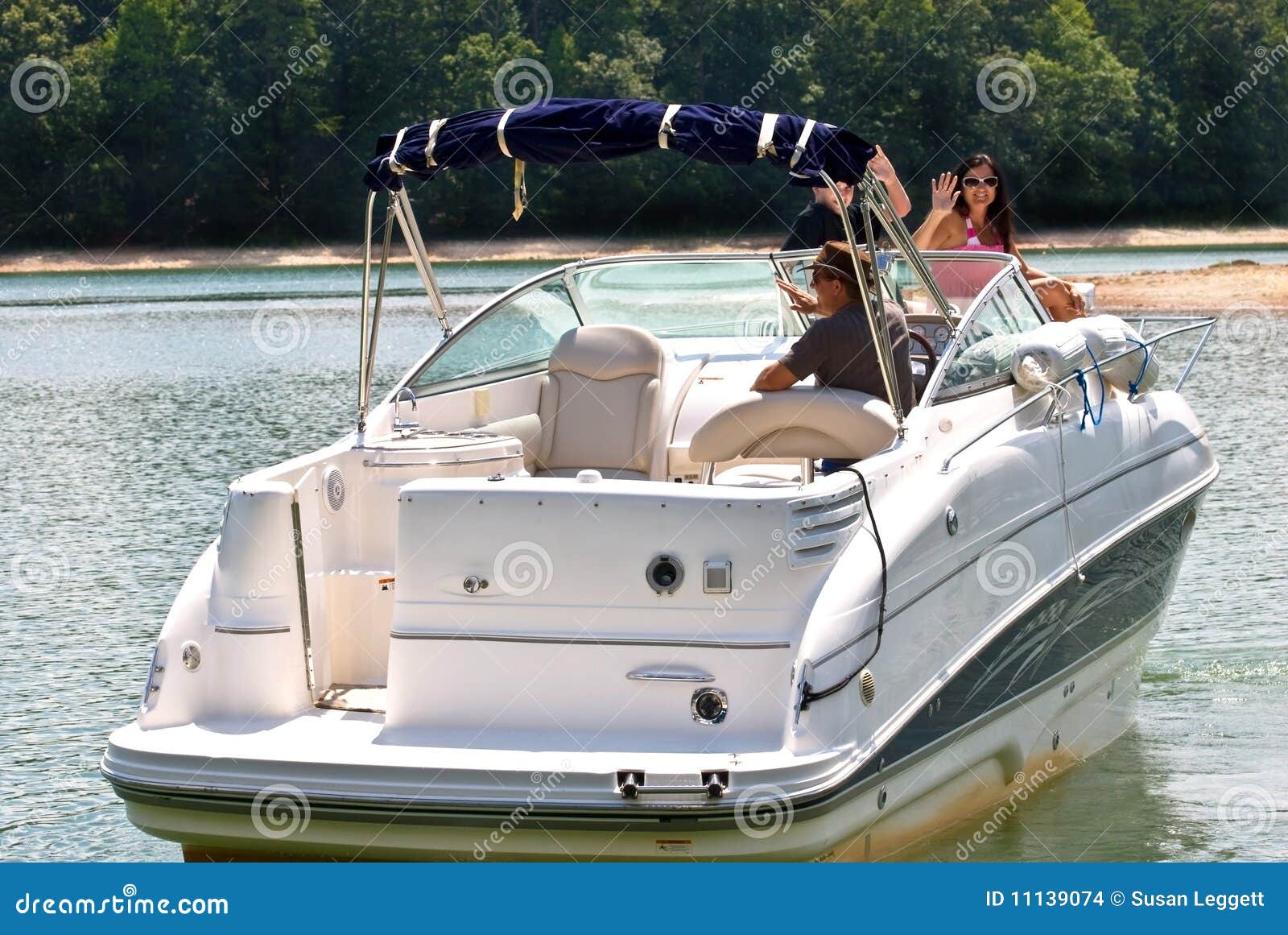 Happy Family On Large Boat Stock Images - Image: 11139074