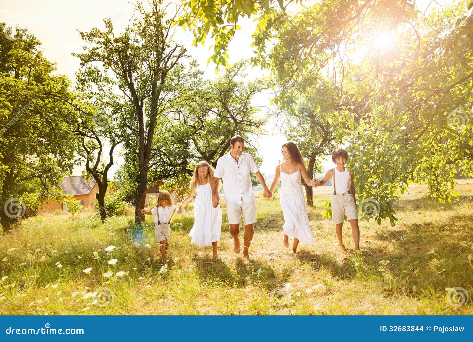 Ten Long Legs of a Family with Five Person Stock Photo - Image of july,  holidays: 117579340