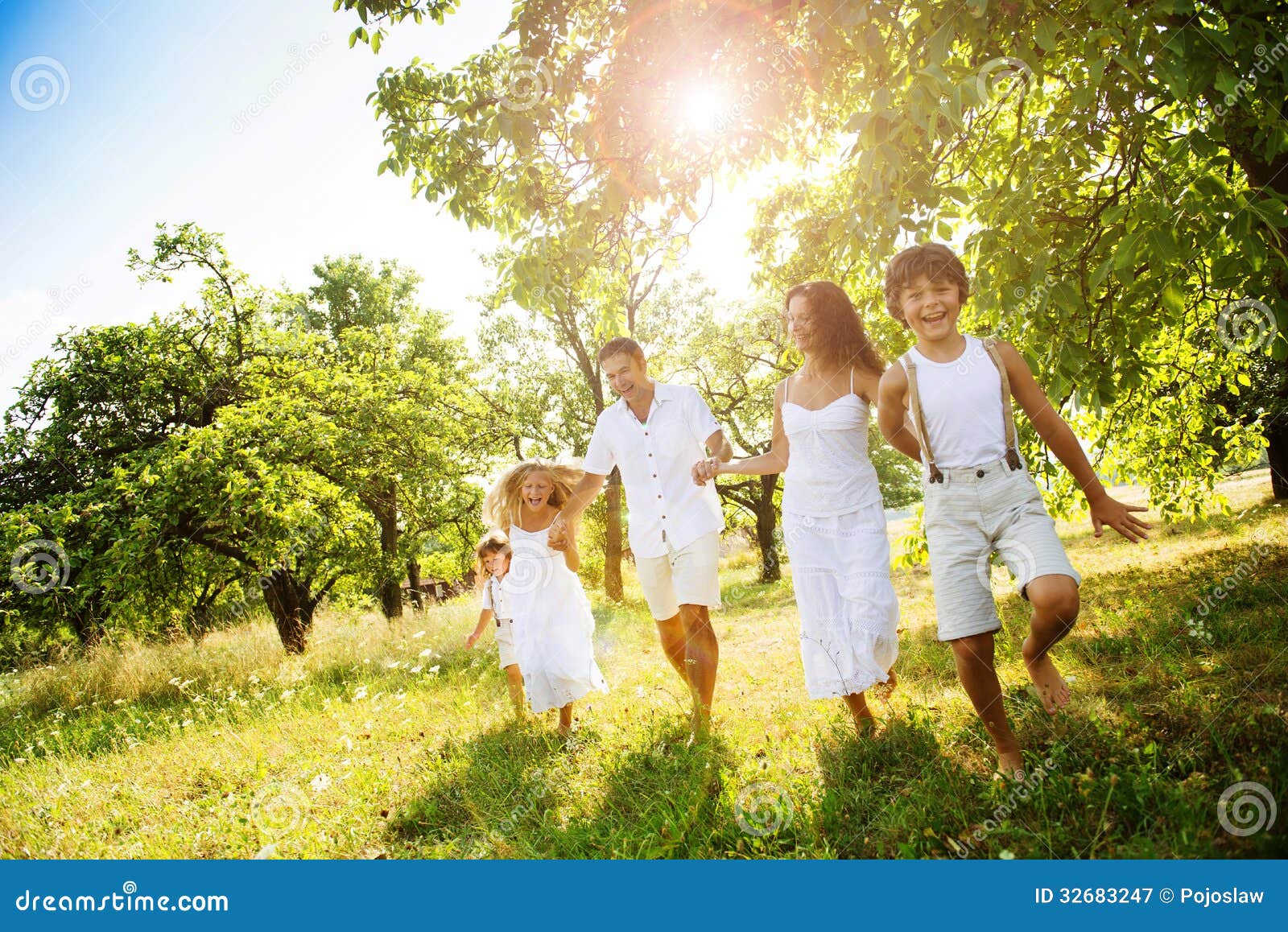 Ten Long Legs of a Family with Five Person Stock Photo - Image of july,  holidays: 117579340