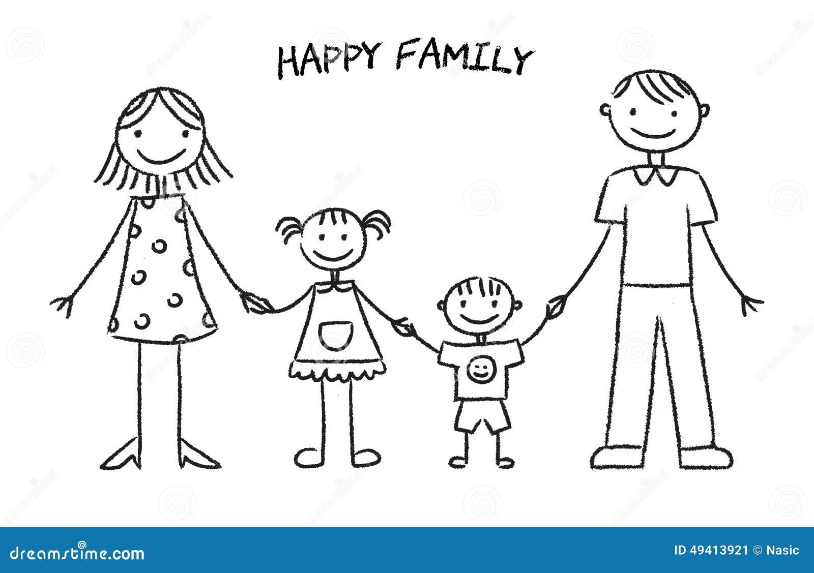 25 Easy Family Drawing Ideas - Cute Family Sketch and Art