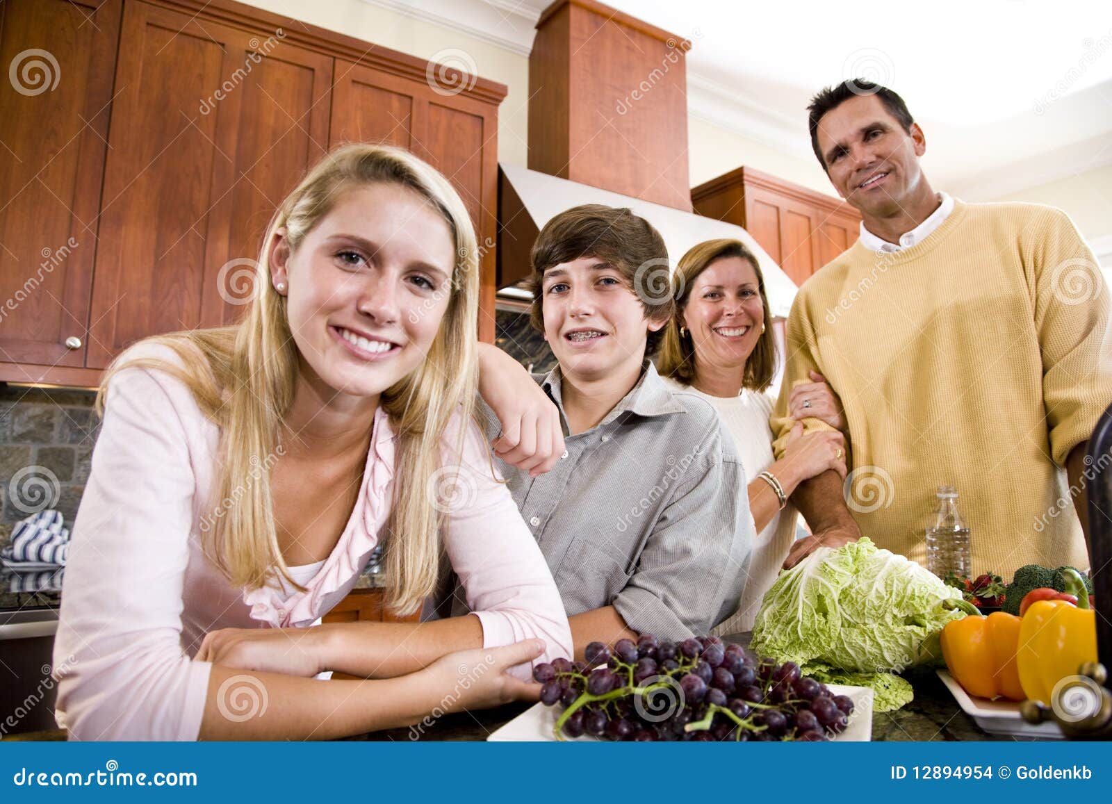 Happy Family With Teenagers