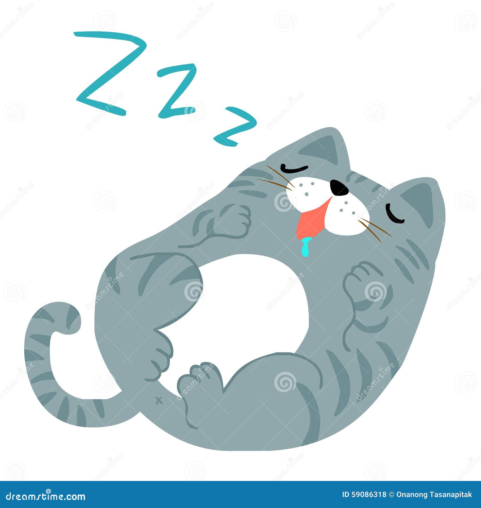 Cute Cat Sleeping On Laptop With Coffee Cup Cartoon Vector Icon  Illustration (2) - Sleep - Sticker