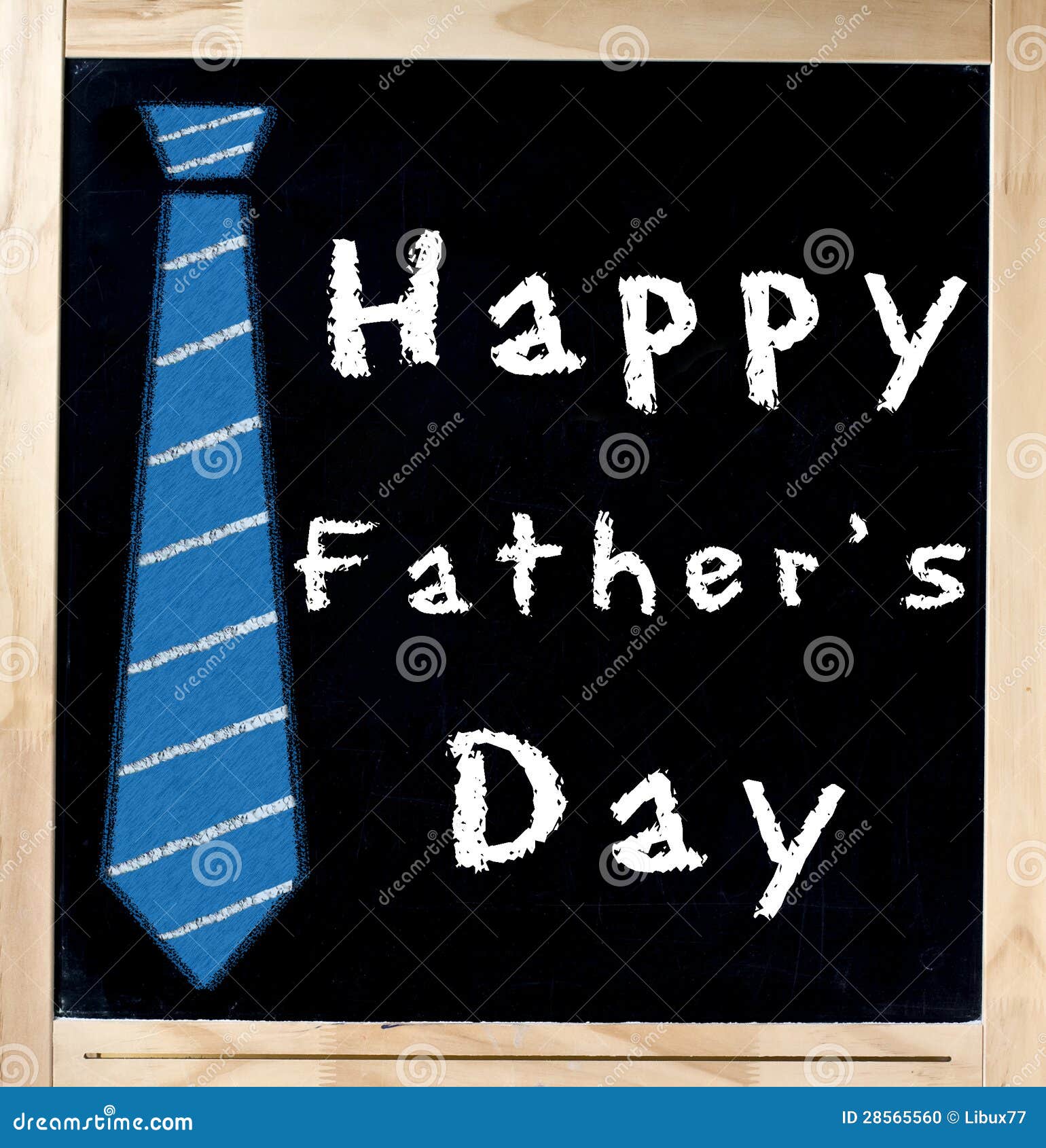 Happy Father S Day on Chalkboard Stock Photo Image of drawing, father