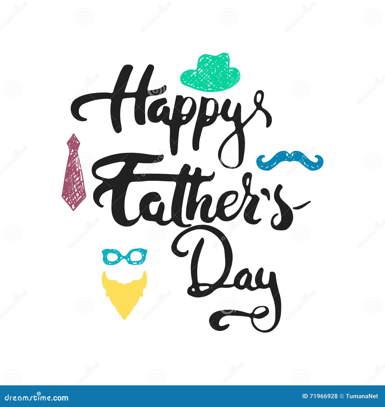 Happy Father S Day Lettering Calligraphy Greeting Card With Beard Hat Glasses Mustache Tie On The White Stock Vector Illustration Of Happy Frame Happy Father S Day Lettering Calligraphy Greeting Card With Beard Hat Glasses Mustache Tie On The White Stock Vector Illustration Of Happy Frame