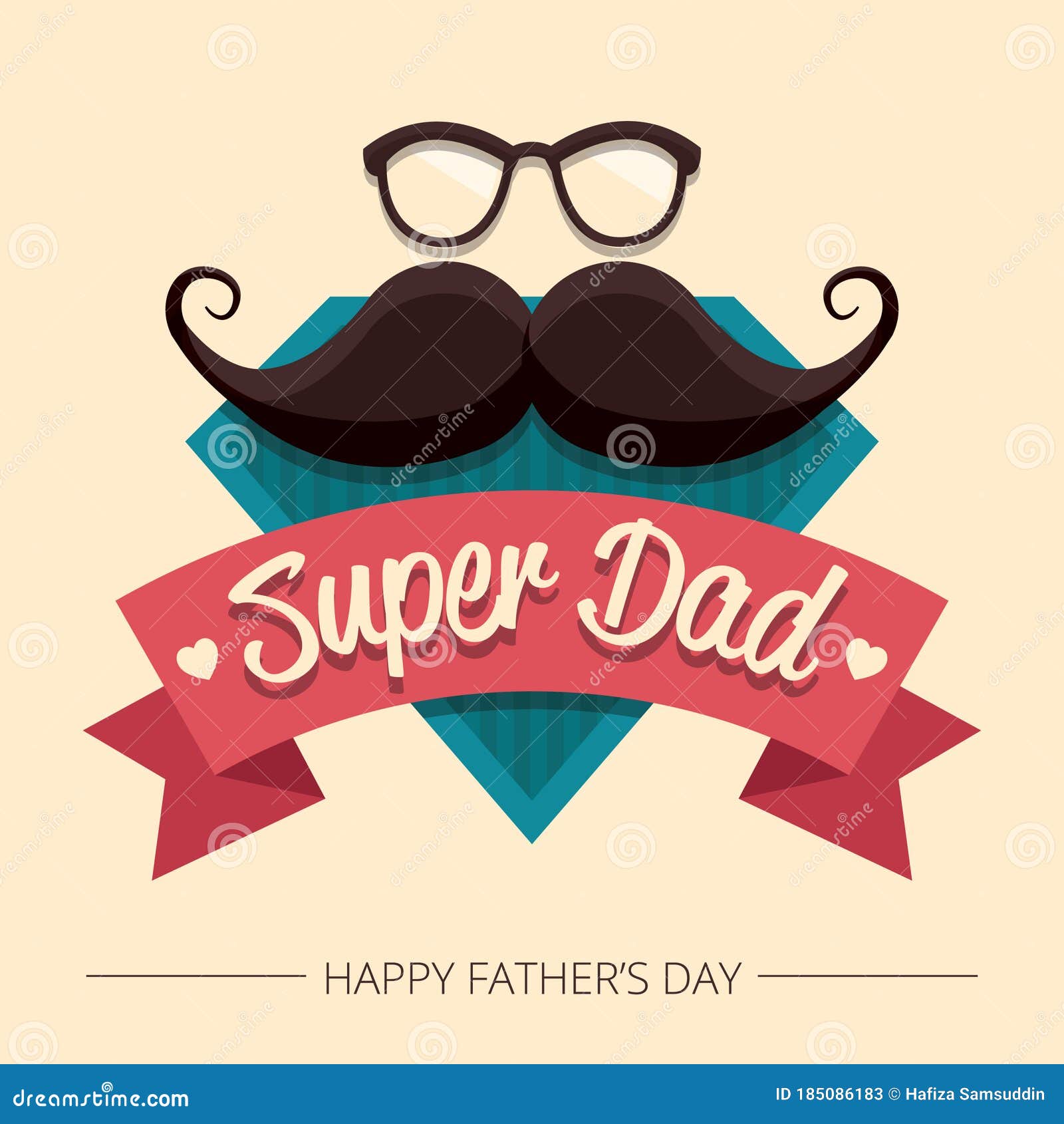 Fathers Day Card Of Frame With Paper Holiday Icons Stock Illustration   Download Image Now  Fathers Day Father Gift  iStock