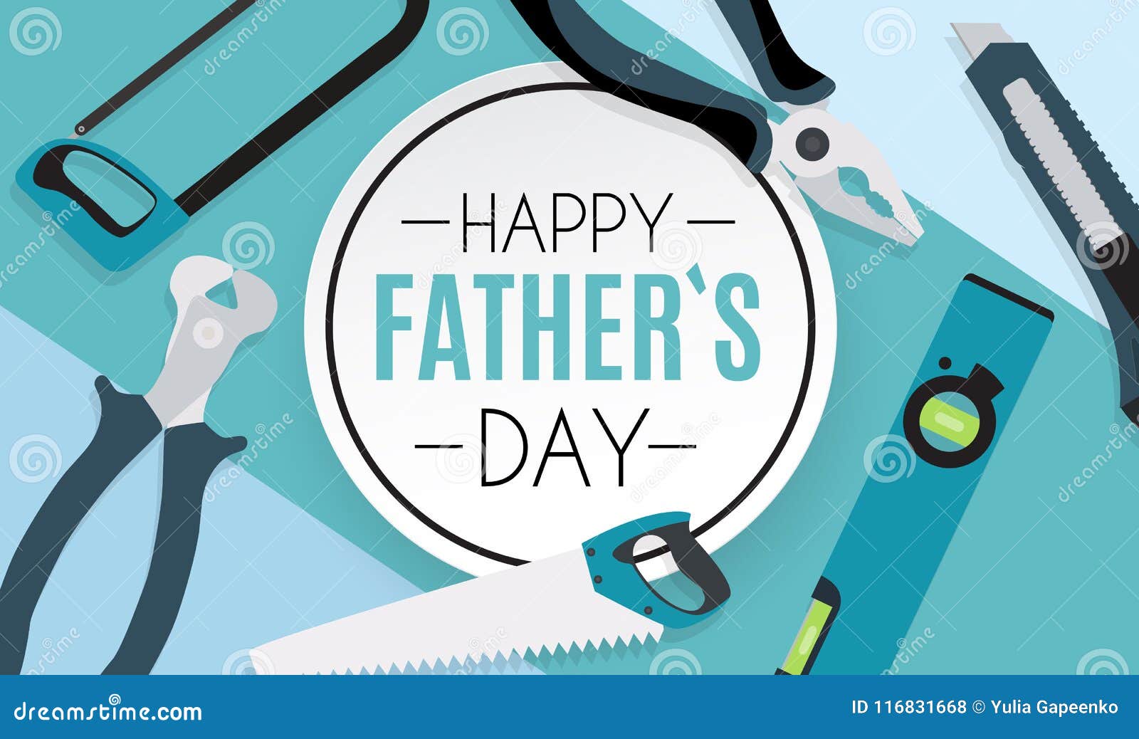 Happy Fathers Day Background. Best Dad Vector Illustration Stock Vector ...