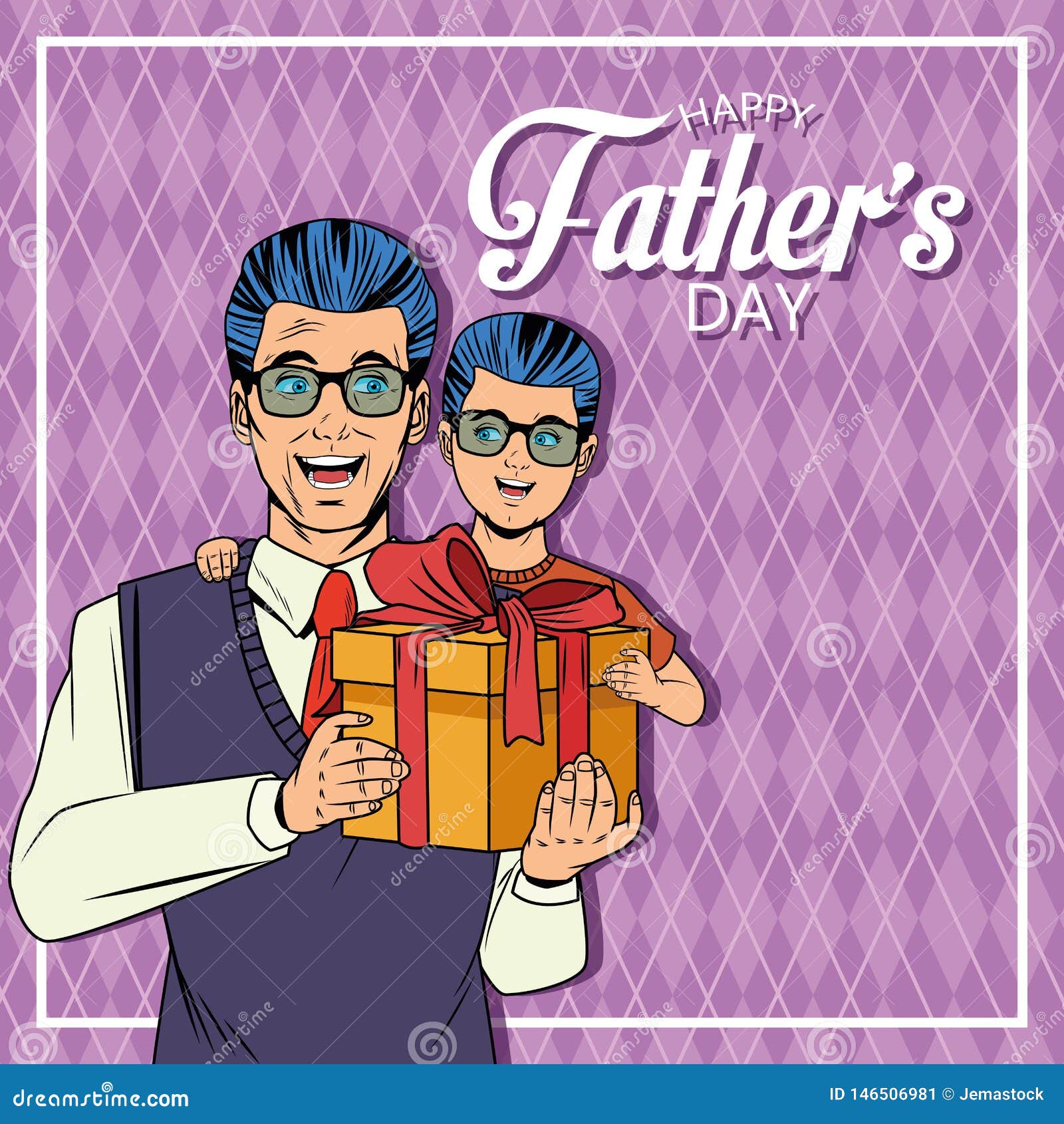 Download Happy fathers day card stock vector. Illustration of ...