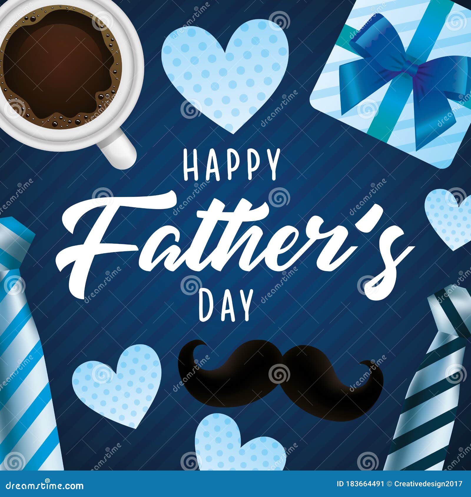 Happy fathers day wallpaper Vector Image  1566896  StockUnlimited