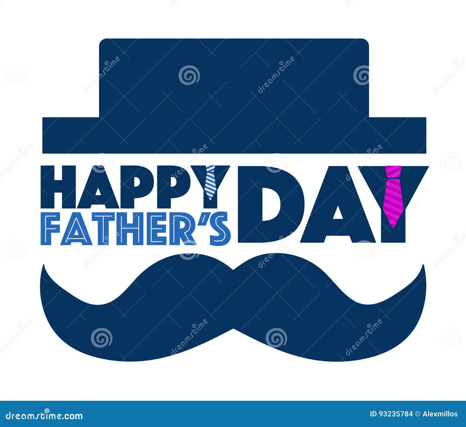 Happy Fathers Day Mustache And Hat Sign Stock Illustration Illustration Of Abstract Decoration Happy Fathers Day Mustache And Hat Sign Stock Illustration Illustration Of Abstract Decoration