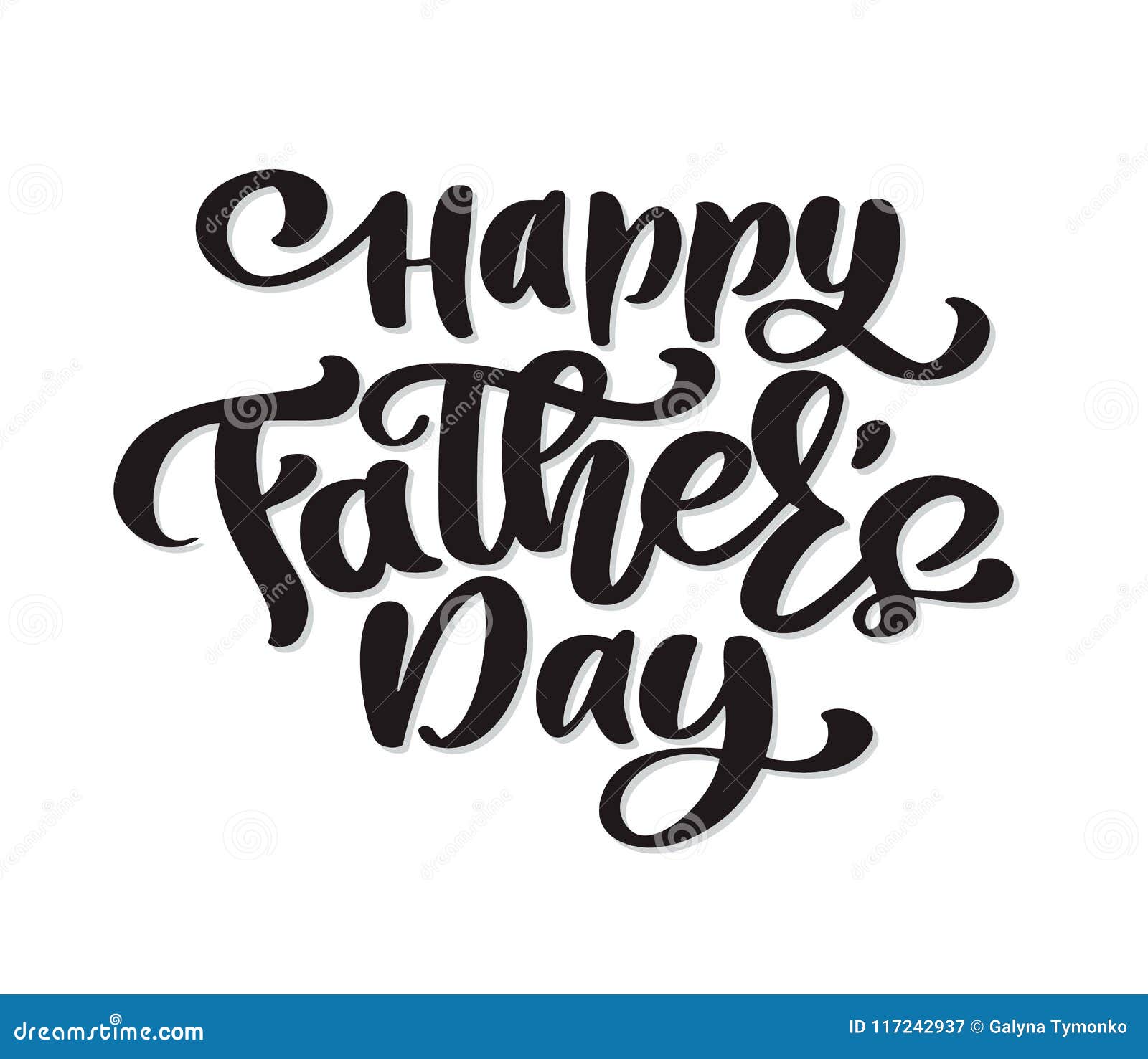 Download Happy Fathers Day Phrase Hand Drawn Lettering Father S ...