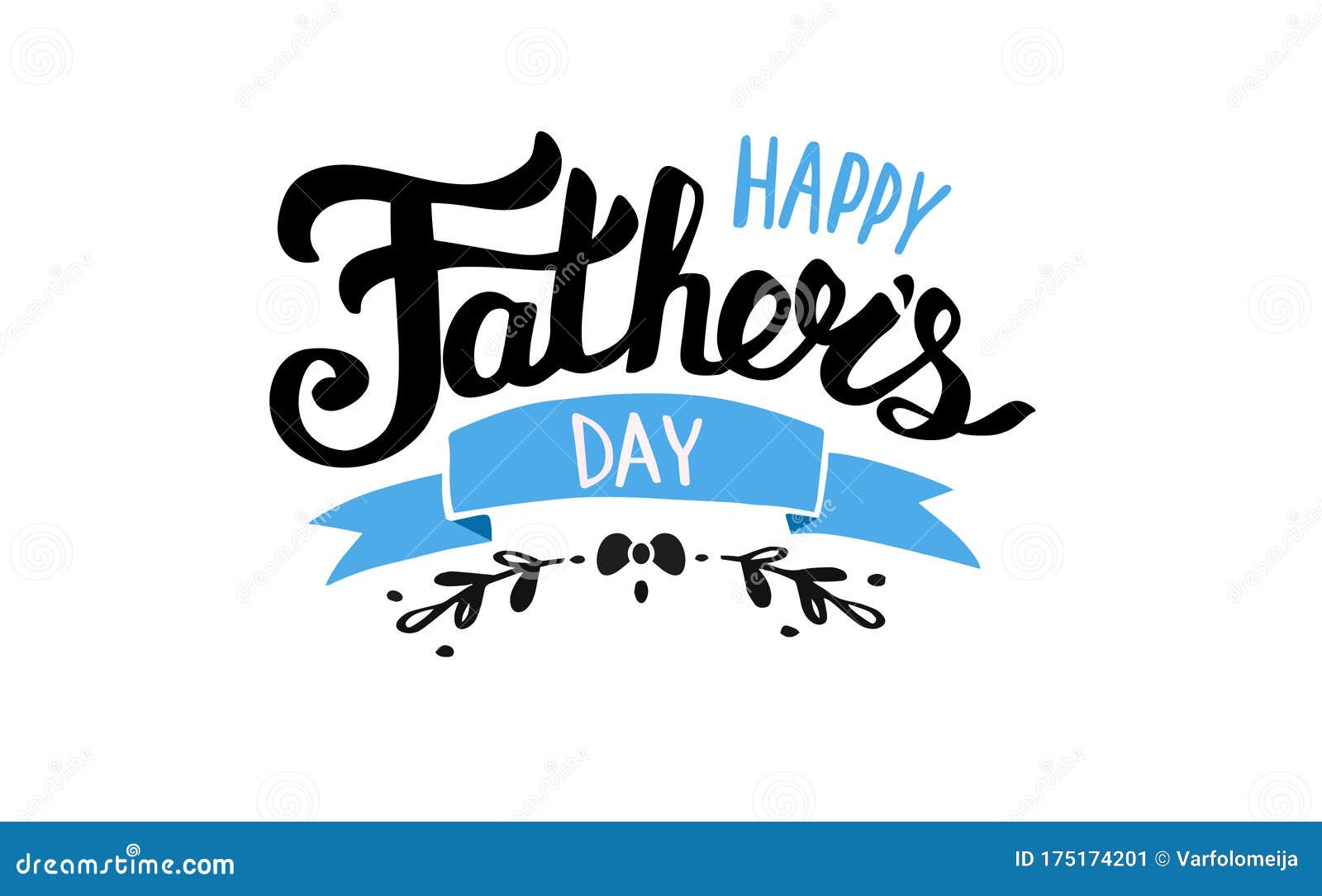 Happy Fathers Day Text For Lettering Card Vector Illustration Isolated On White Background Stock Vector Illustration Of Love Calligraphic